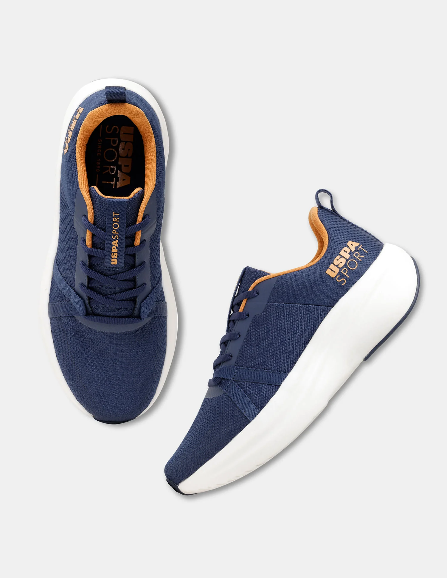 Men Blue Lance Uspa Sport Sneakers - Image 3