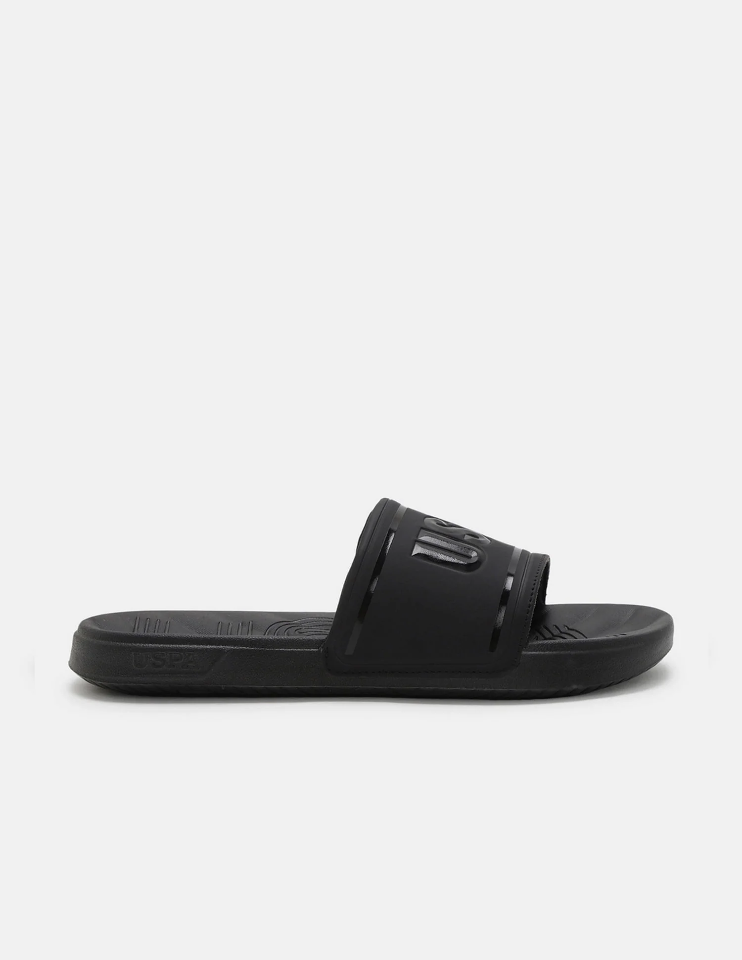 Men Brand Embossed Deja Blk Slippers - Image 5