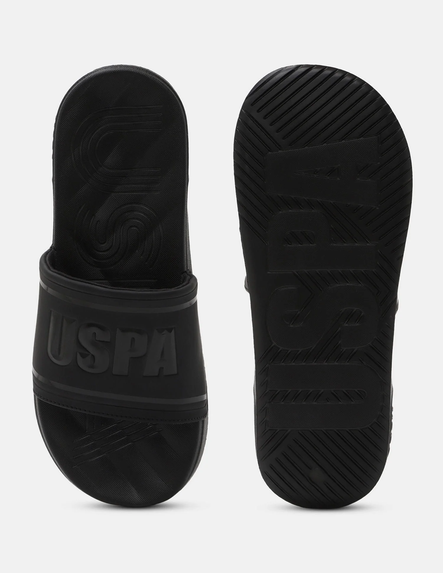 Men Brand Embossed Deja Blk Slippers - Image 6