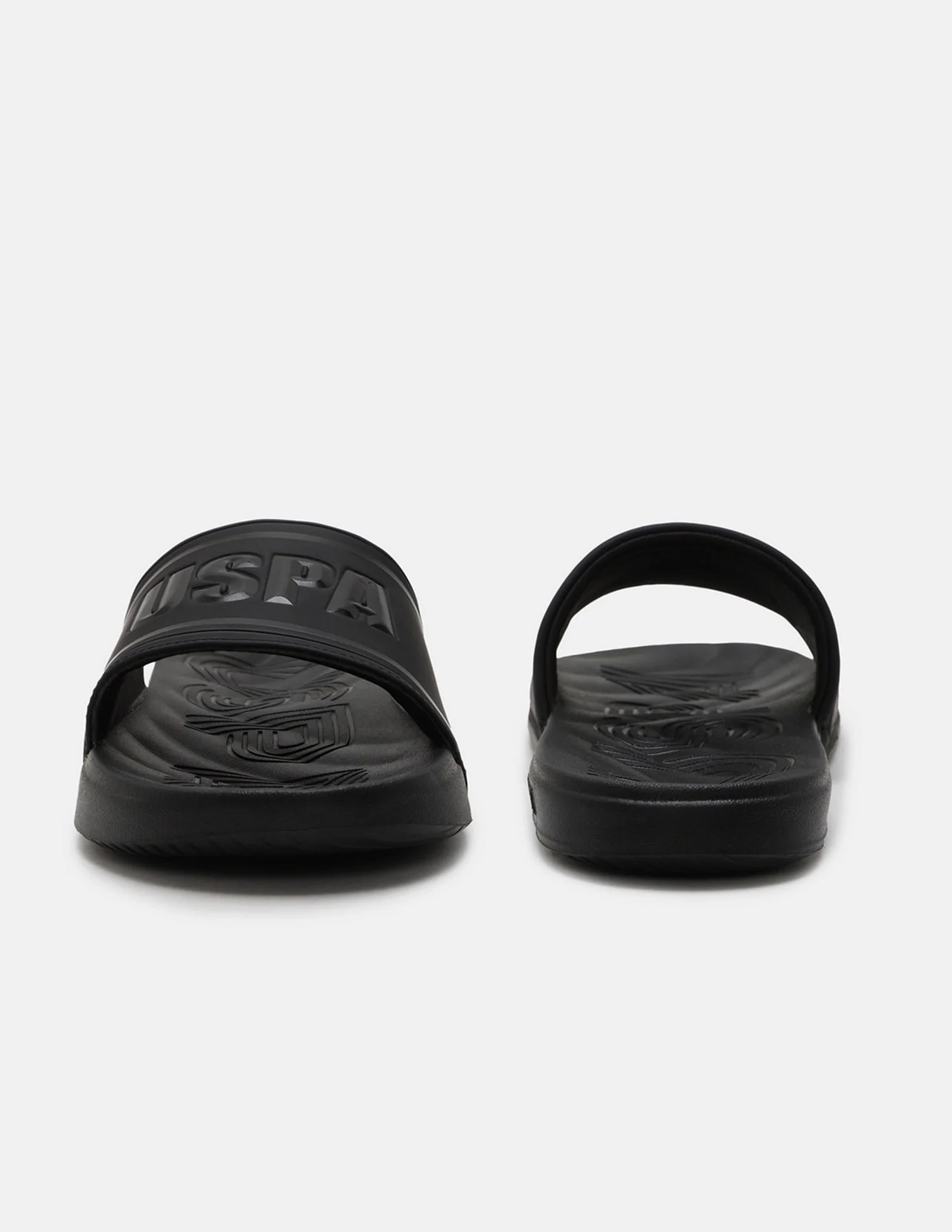 Men Brand Embossed Deja Blk Slippers - Image 8