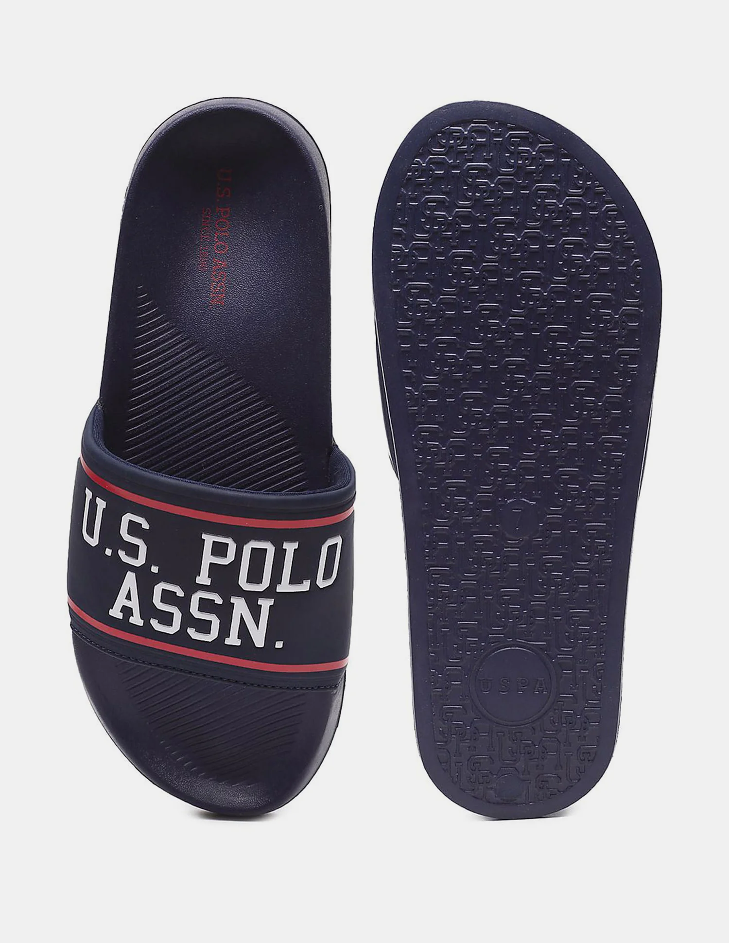 Men Brand Printed Trojan Sliders - Image 5
