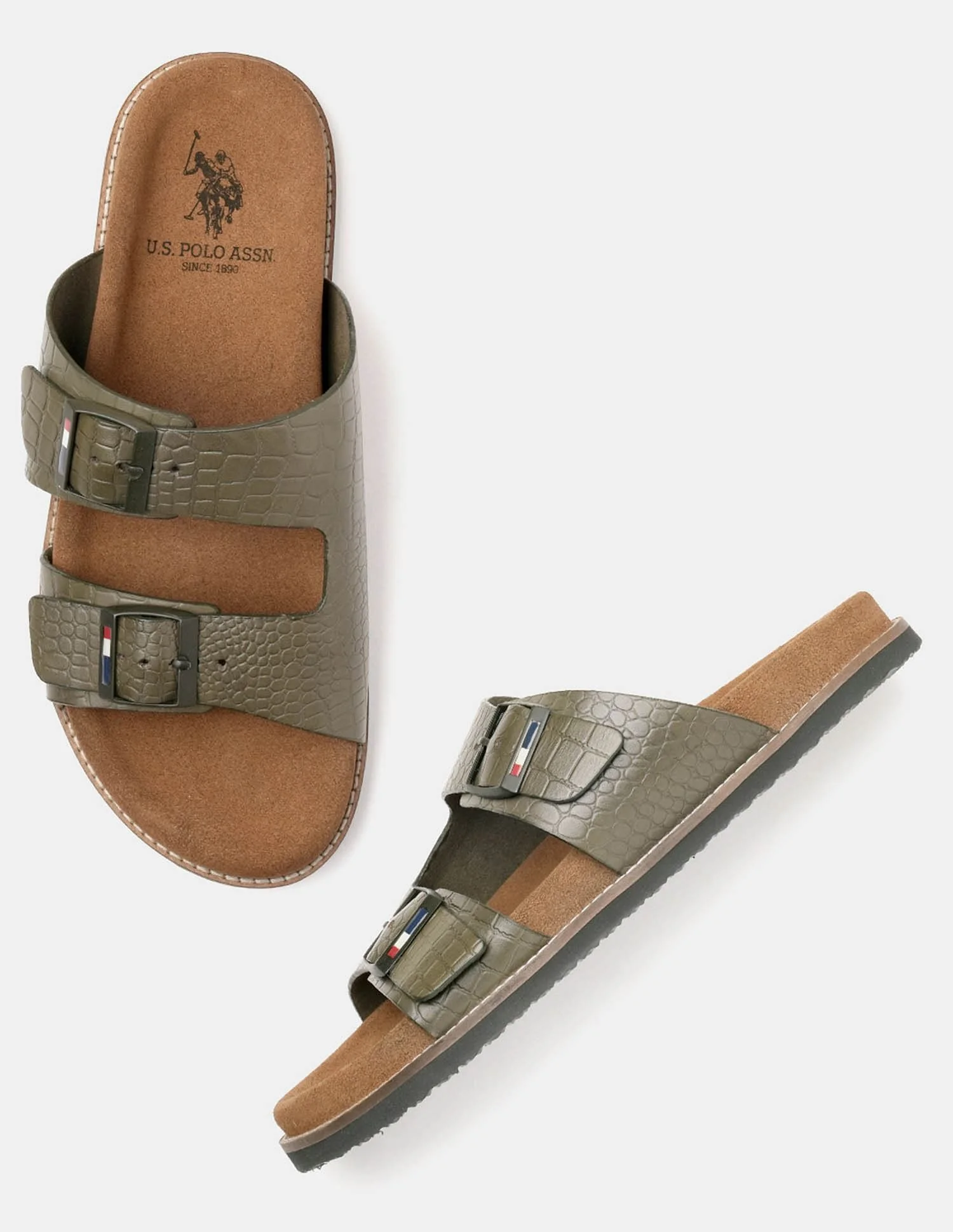 Men Buckle Strap Ace Slippers - Image 2