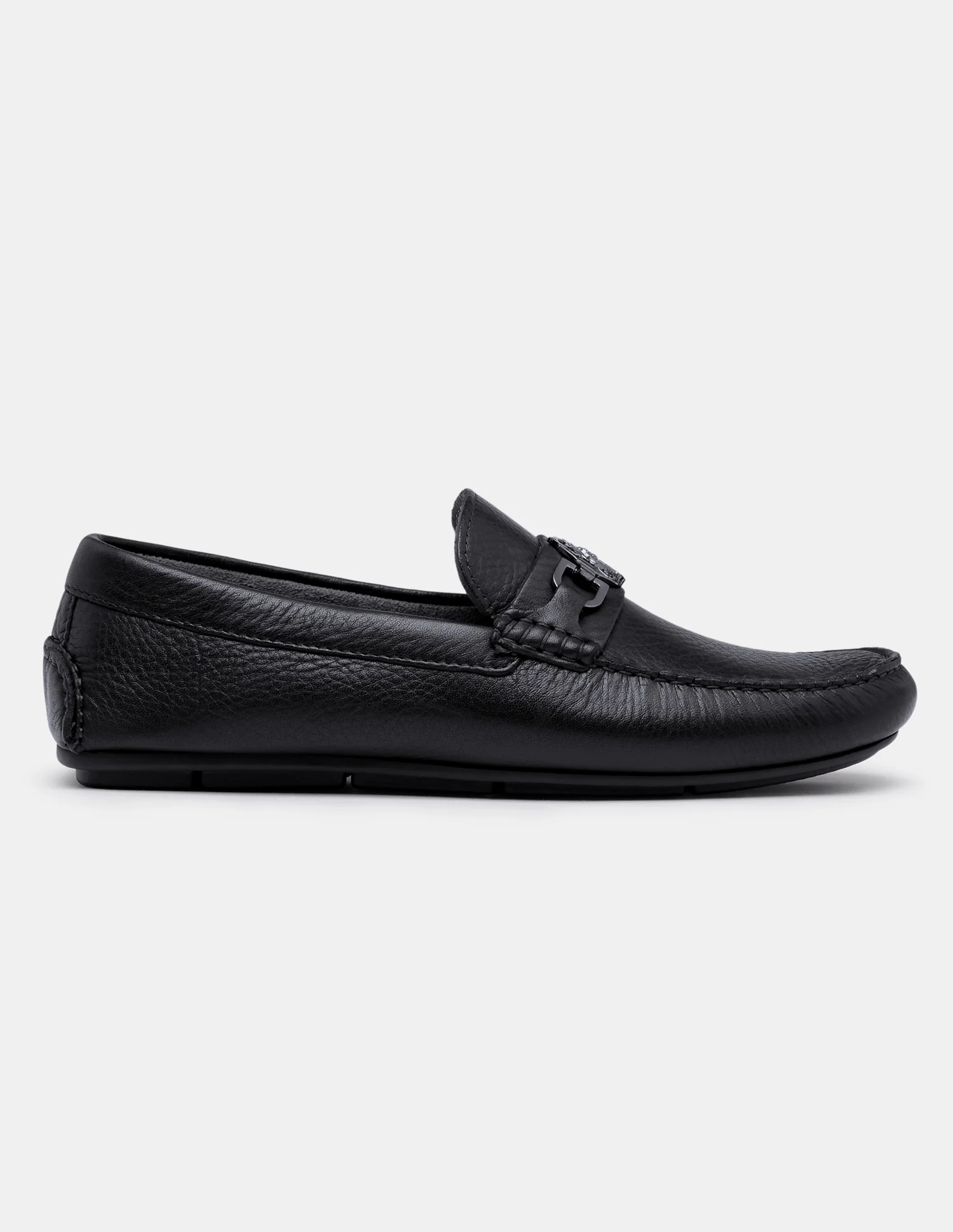 Men Elger Textured Leather Loafers - Image 6