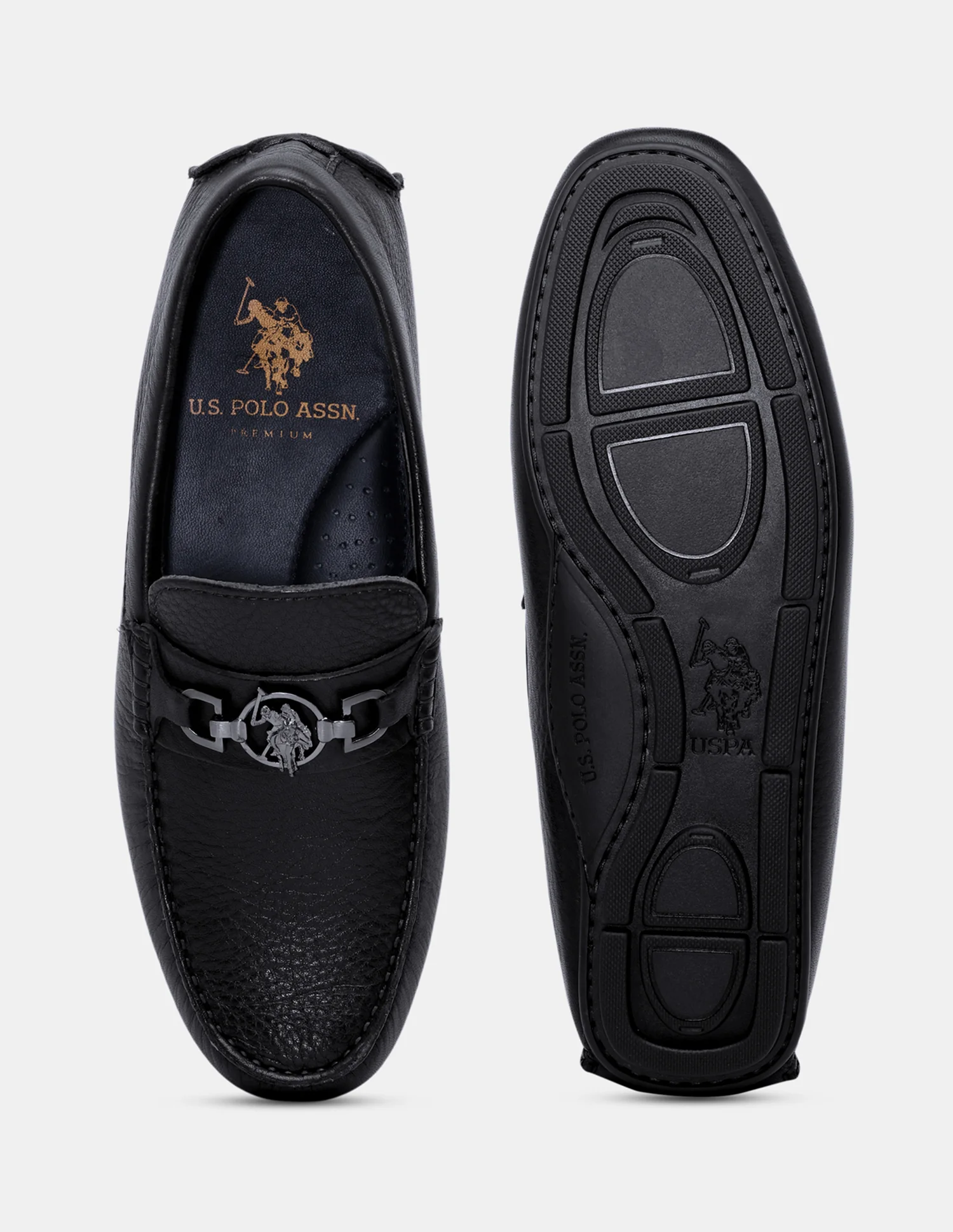 Men Elger Textured Leather Loafers - Image 7