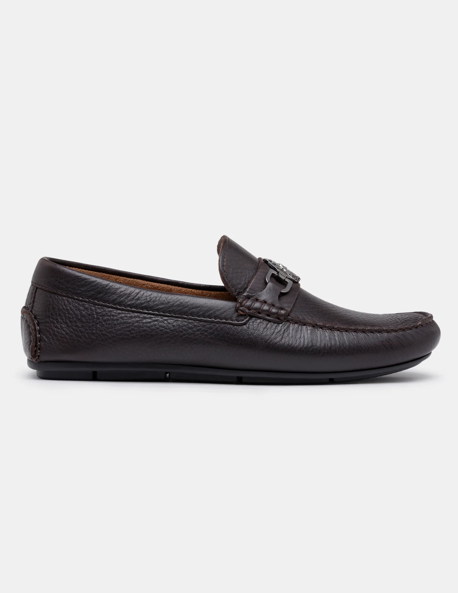 Men Elger Textured Leather Loafers - Image 6