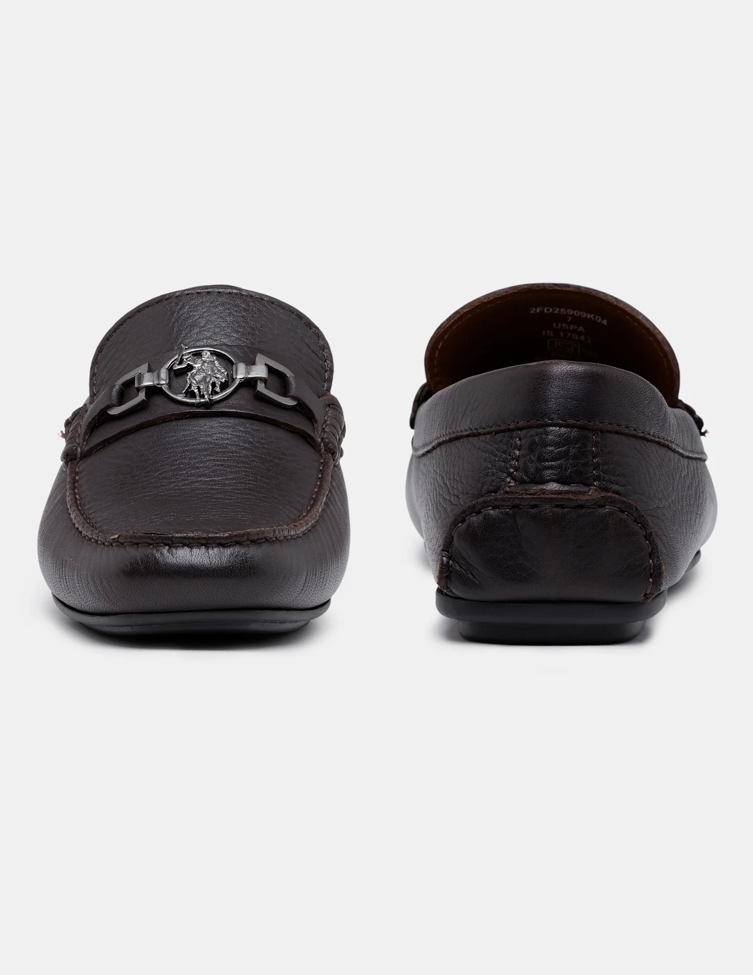 Men Elger Textured Leather Loafers - Image 8