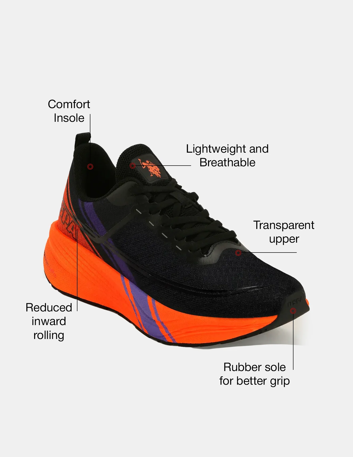Men Erwin USPA Sport Runpro Running Shoes - Image 9