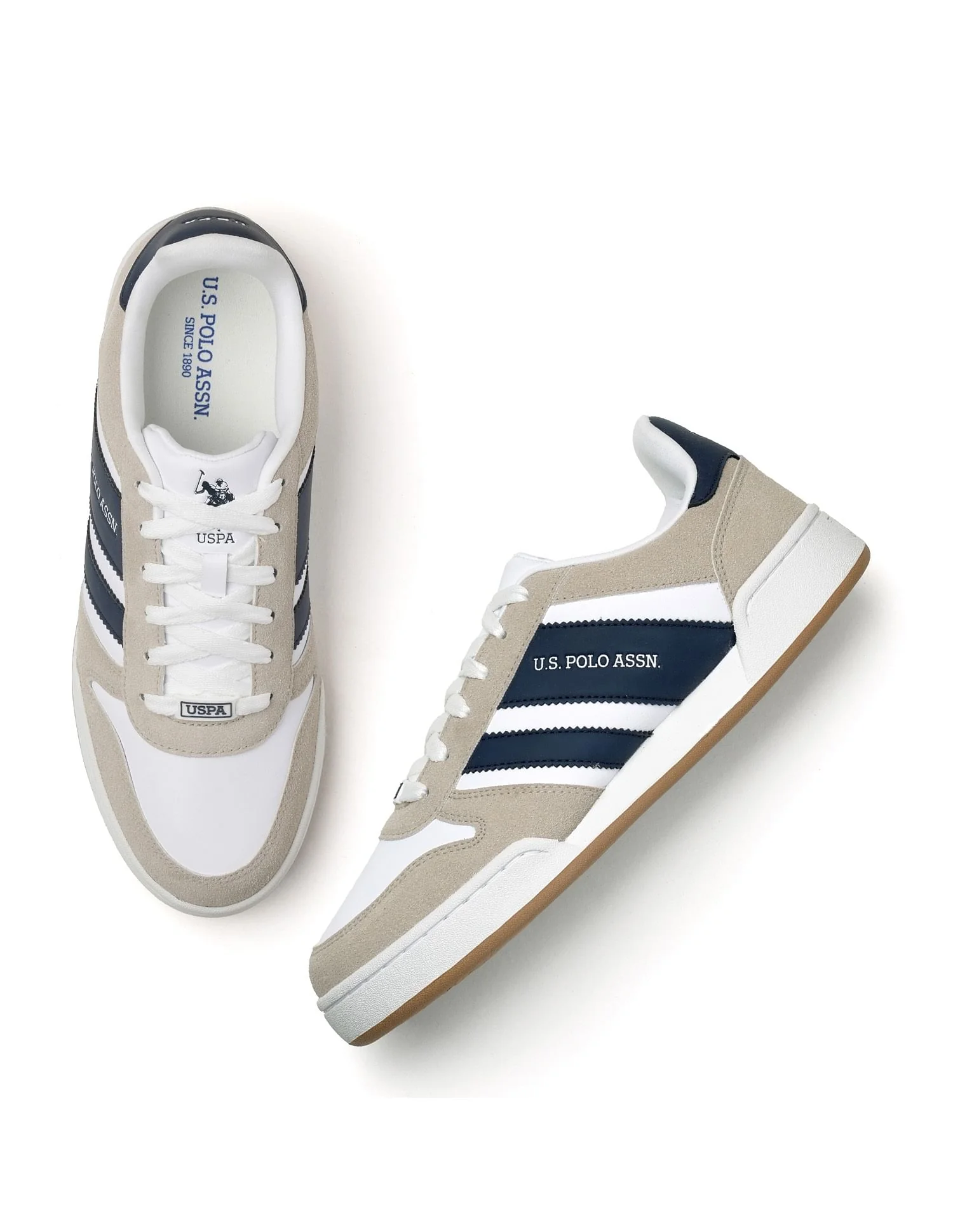 Men Gren Suede Colourblocked Sneakers - Image 3