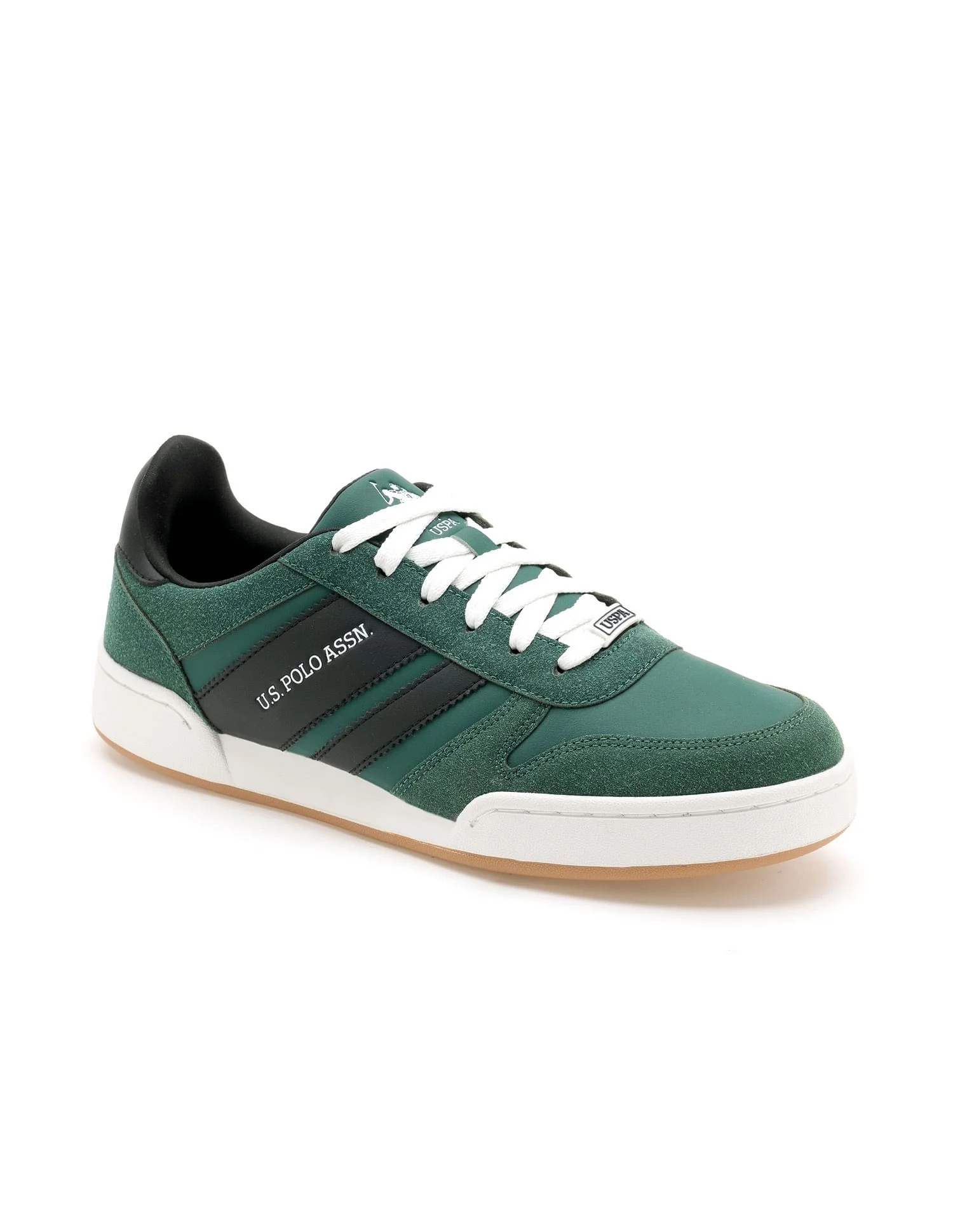 Men Gren Suede Colourblocked Sneakers - Image 2