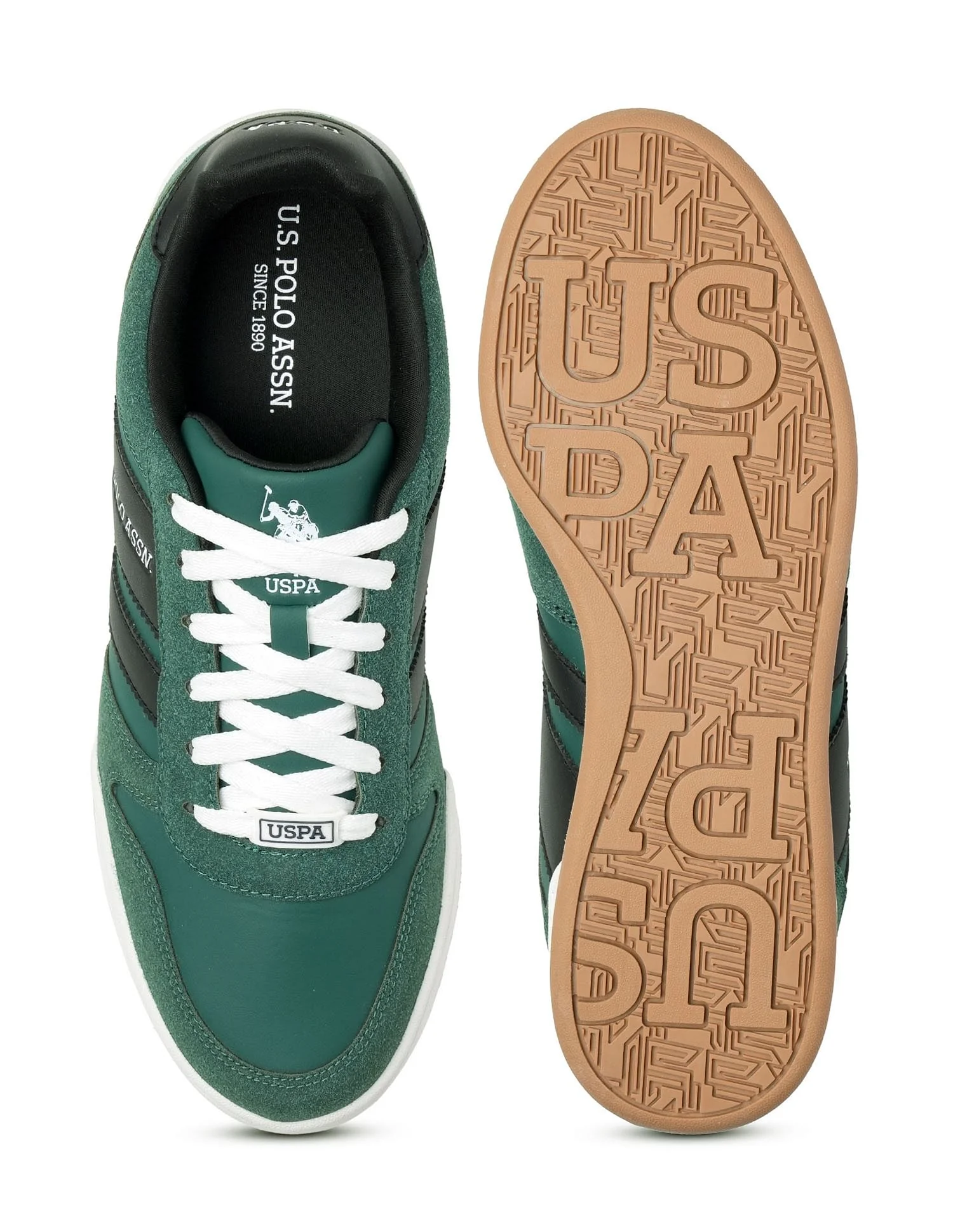 Men Gren Suede Colourblocked Sneakers - Image 6