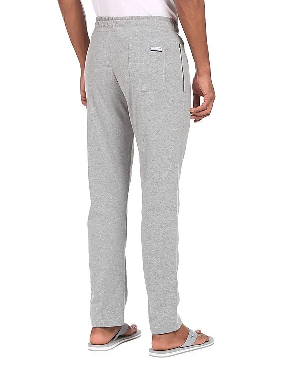 Men Grey I673 Comfort Fit Solid Cotton Polyester Lounge Pants - Pack Of 1 - Image 4