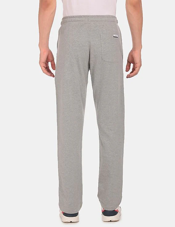 Men Grey I673 Comfort Fit Solid Cotton Polyester Lounge Pants - Pack Of 1 - Image 4