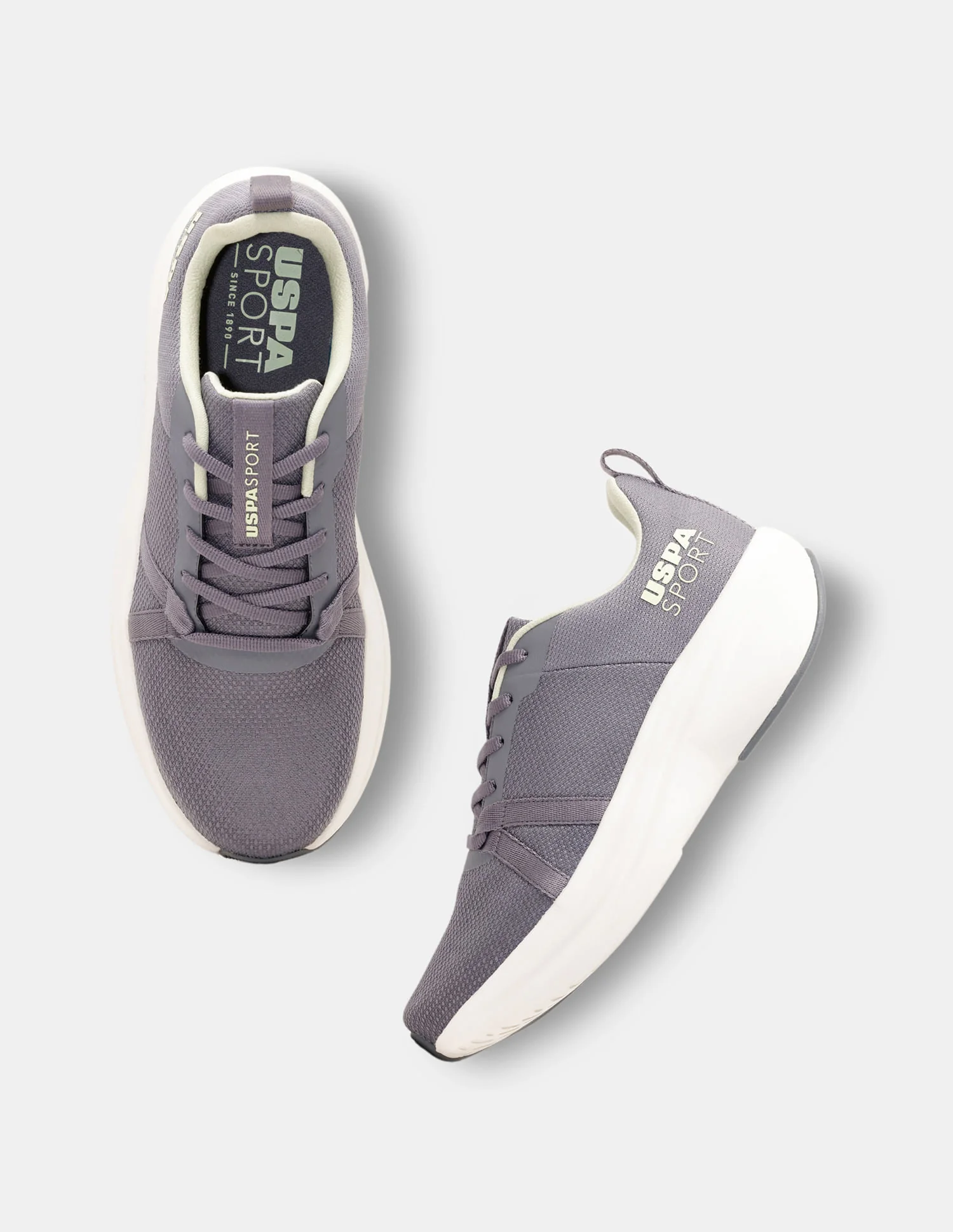 Men Grey Lance Uspa Sport Sneakers - Image 3
