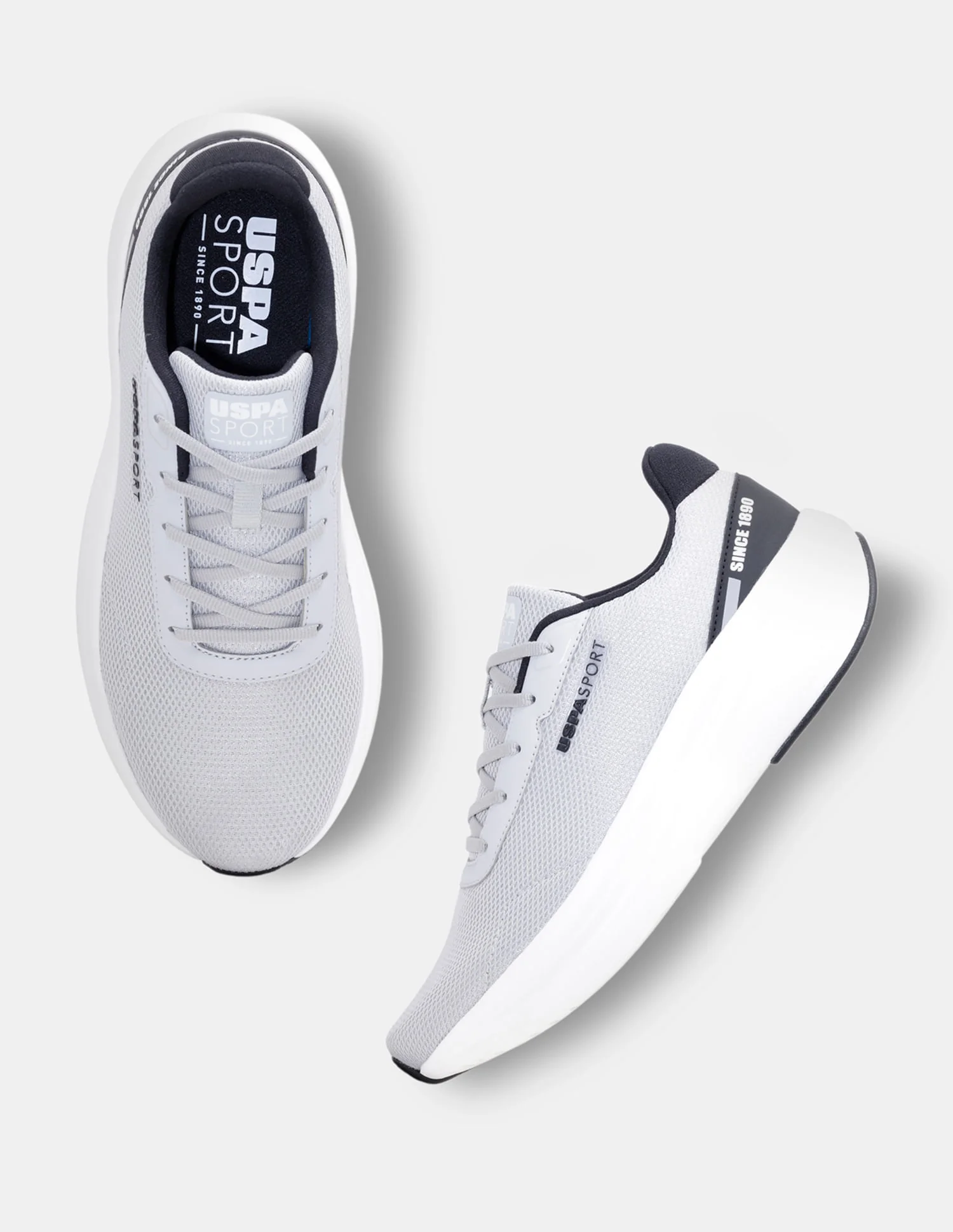 Men Grey Ryder Uspa Sport Sneakers - Image 3