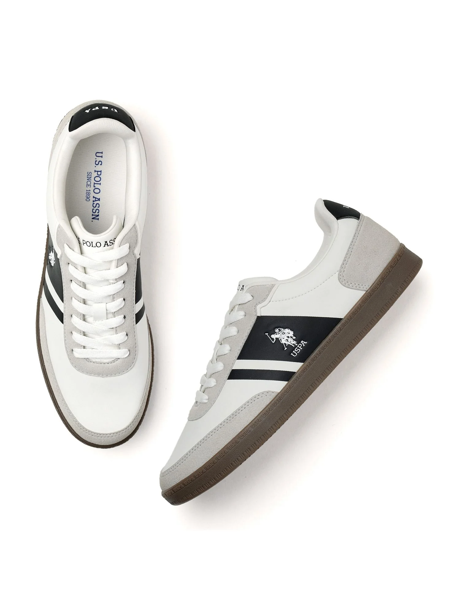 Men Jorge Suede Colourblocked Sneakers - Image 3