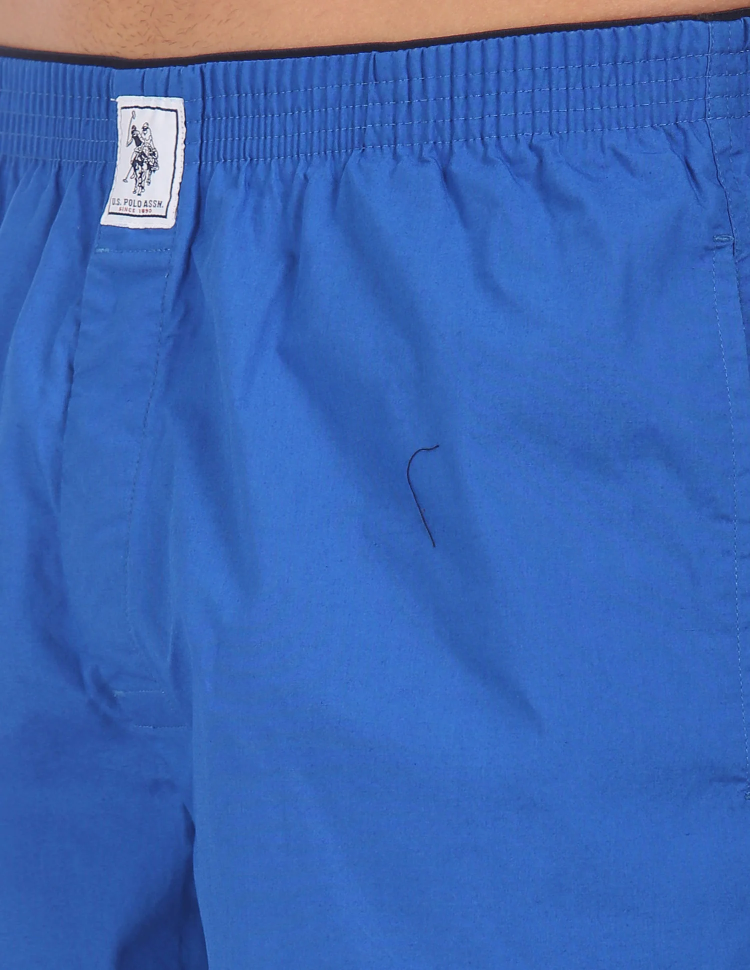 Men Mid. Blue IYAA Comfort Fit solid Cotton Boxers - Pack Of 1 - Image 6