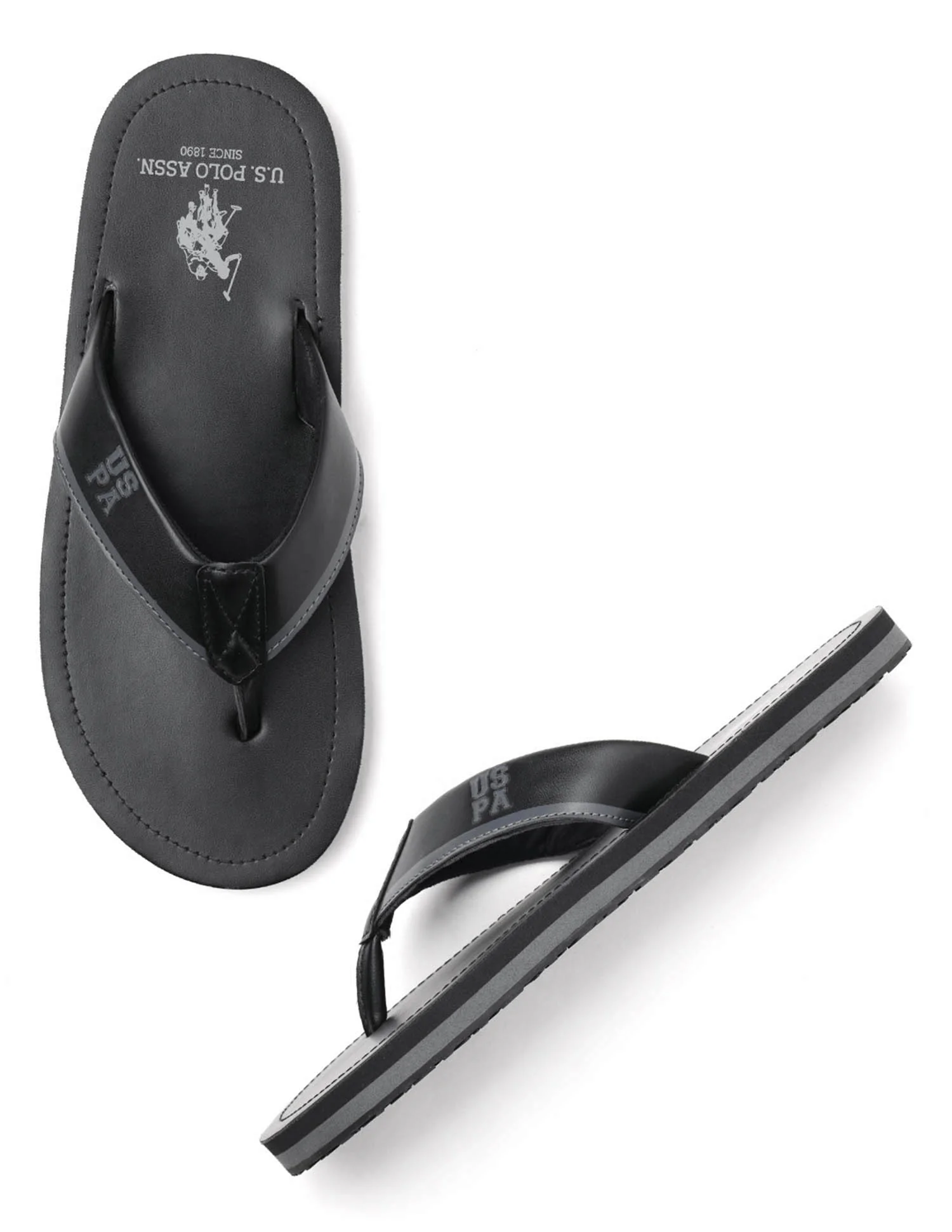 Men Musa Solid Flip Flops - Image 2