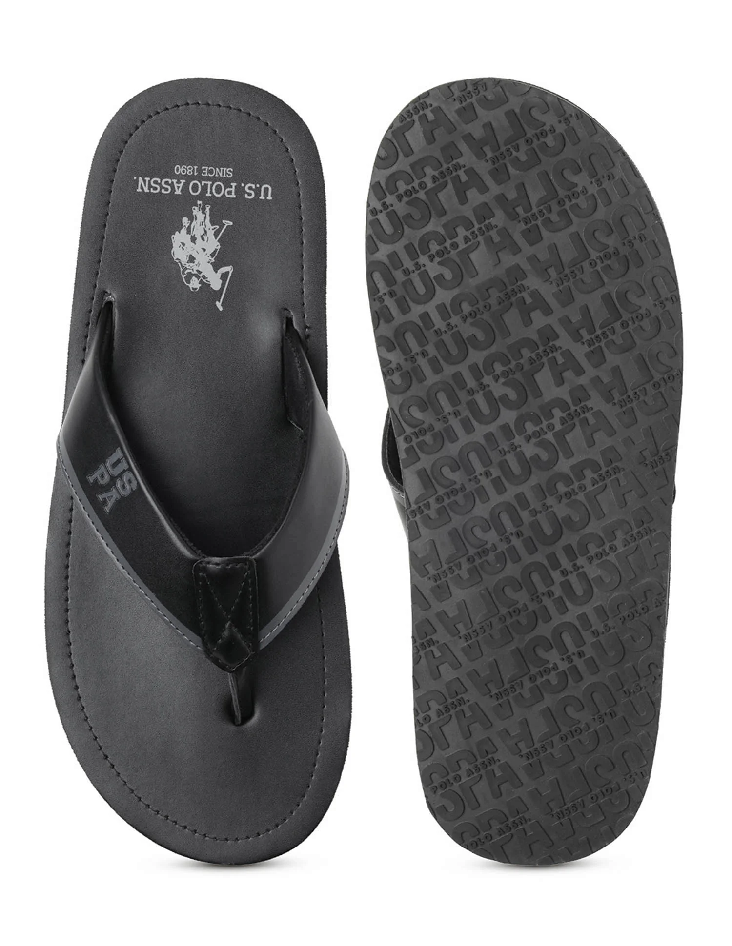Men Musa Solid Flip Flops - Image 6