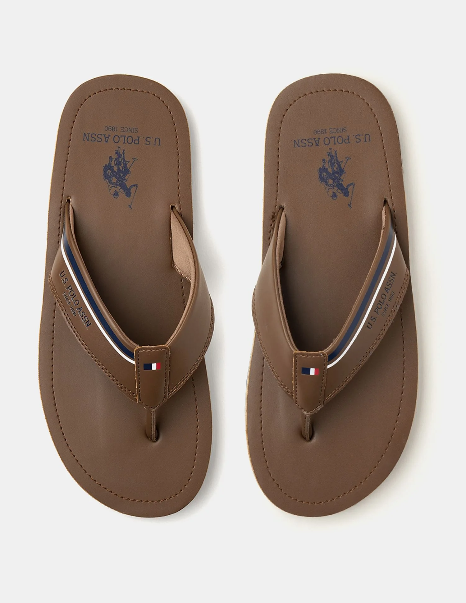 Men Nesta Striped Flip Flops - Image 2