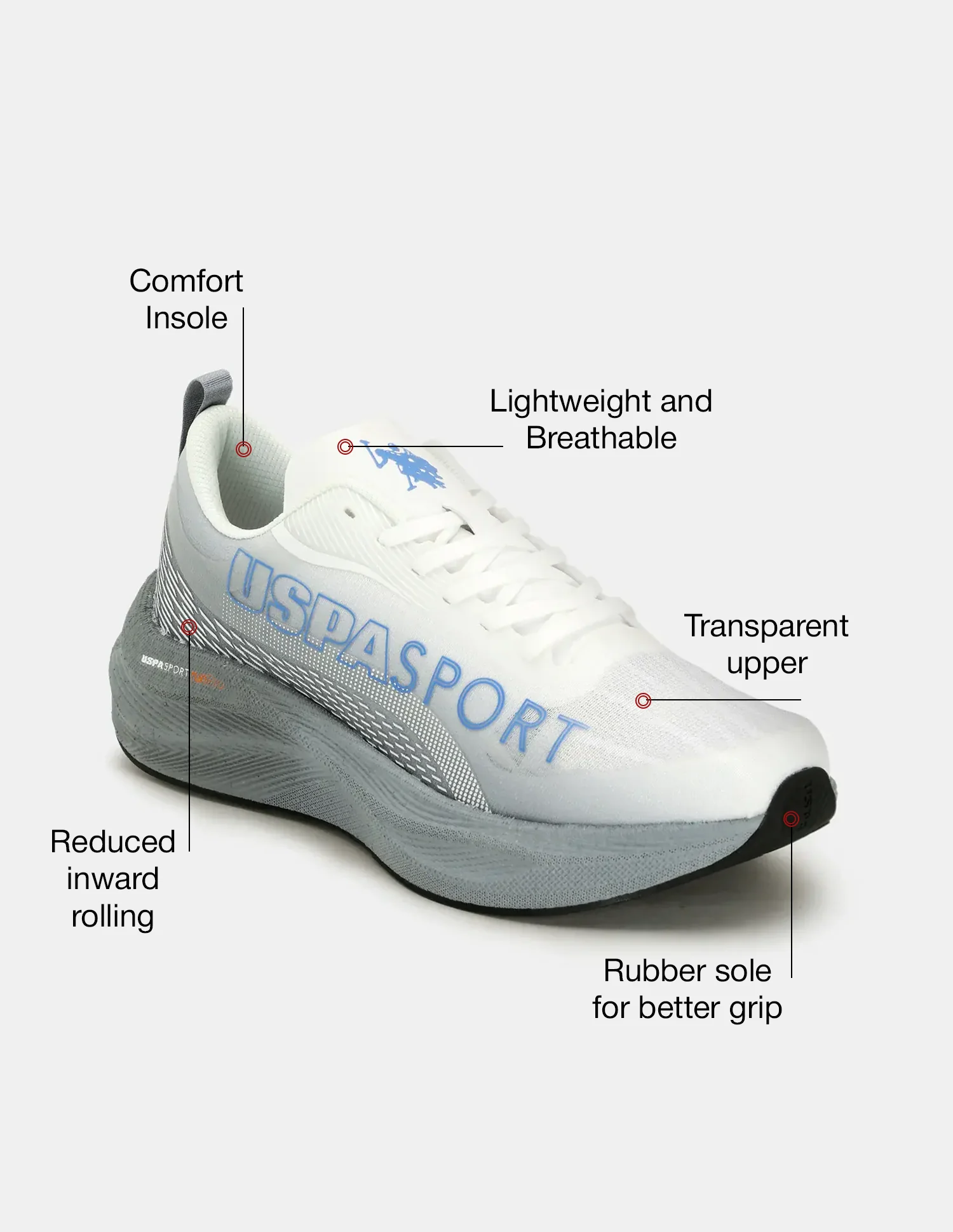 Men Oskar USPA Sport Runpro Running Shoes - Image 9