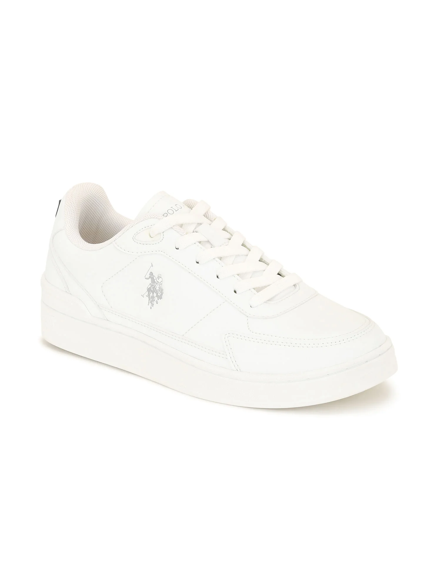 Men Round Toe Crest Sneakers