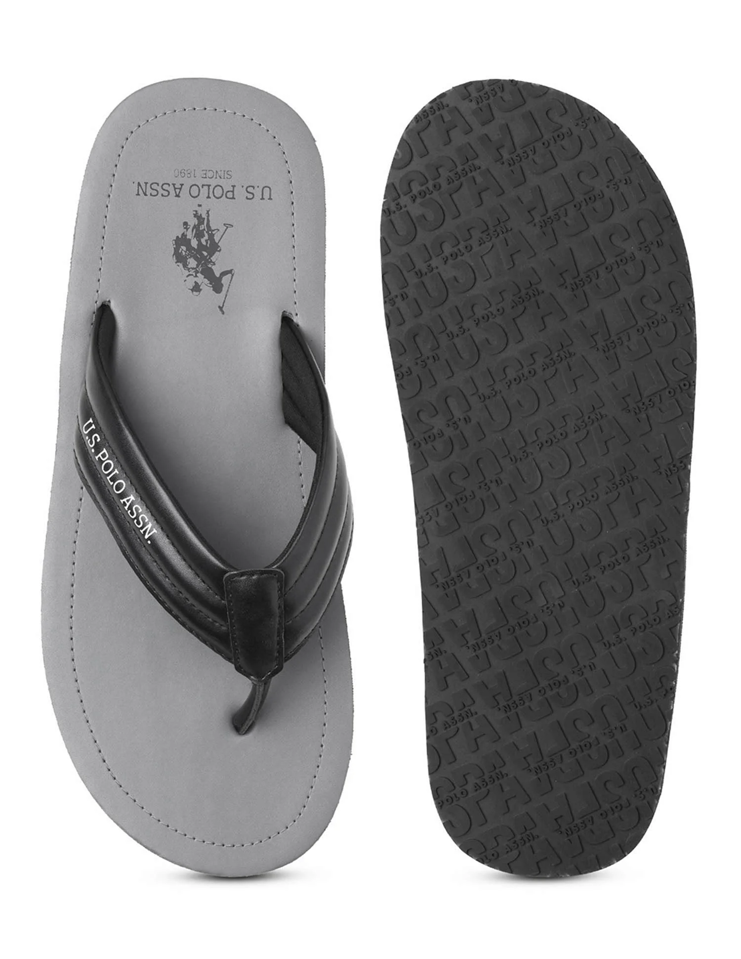 Men Terry Solid Flip Flops - Image 5
