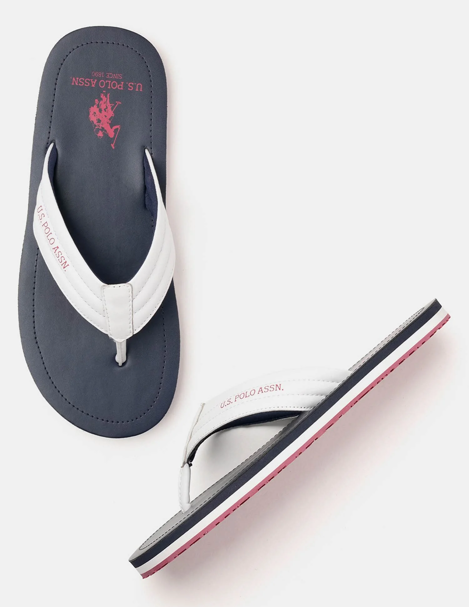 Men Terry Solid Flip Flops - Image 2