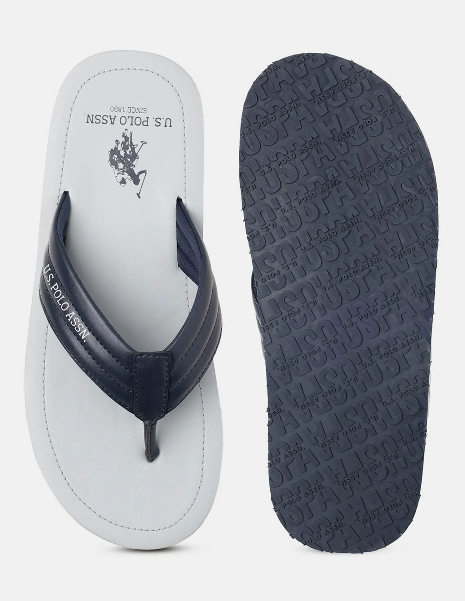Men Terry Solid Flip Flops - Image 5