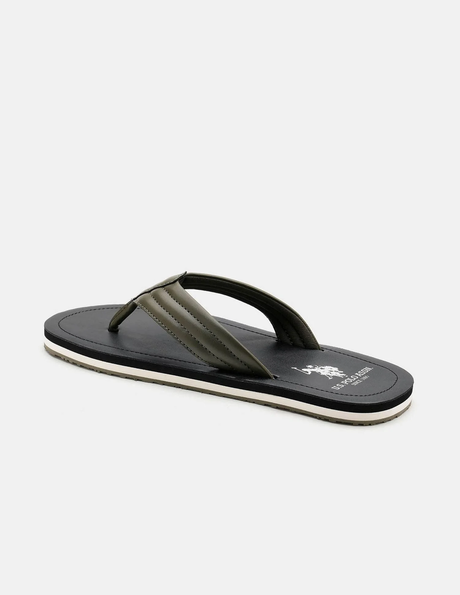 Men Terry Solid Flip Flops - Image 3