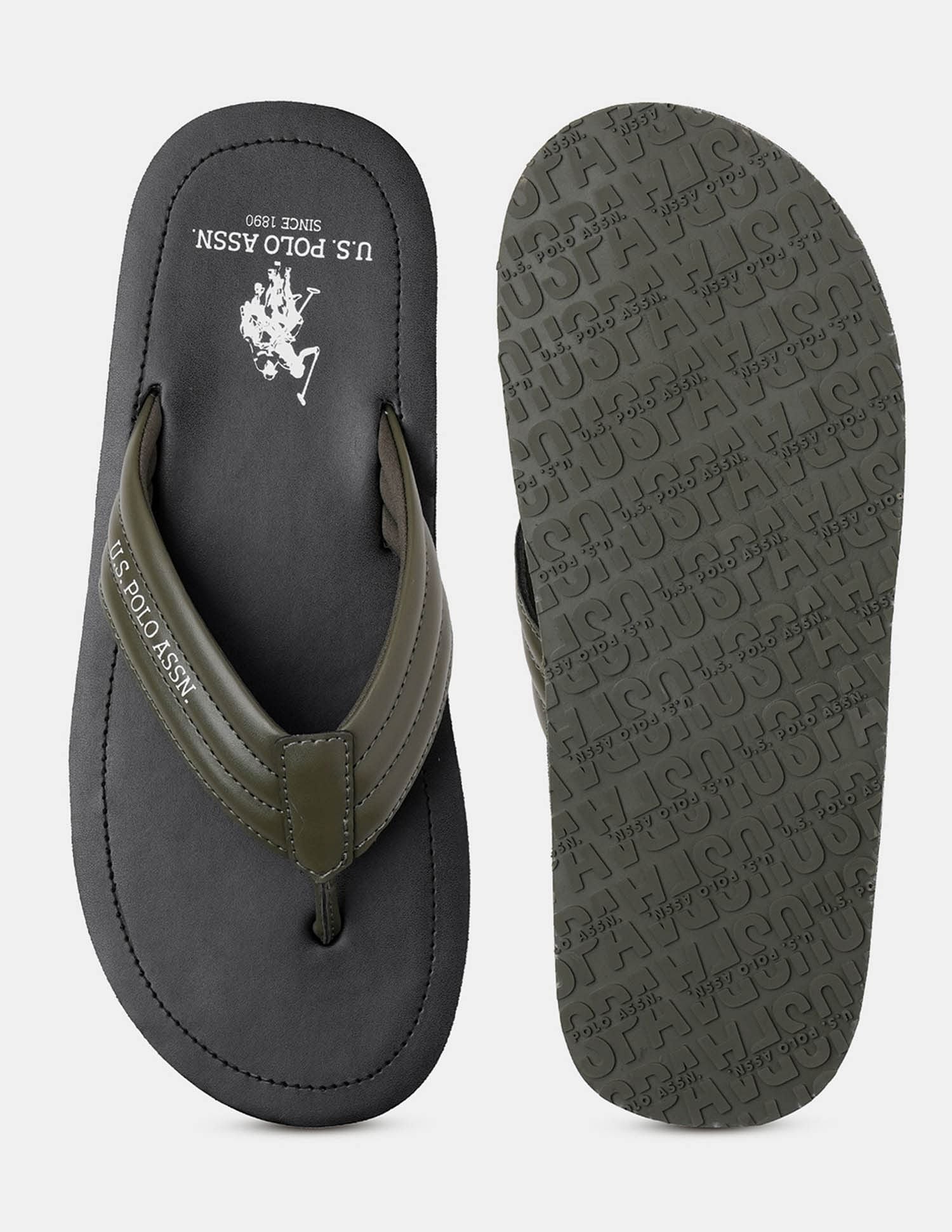 Men Terry Solid Flip Flops - Image 5