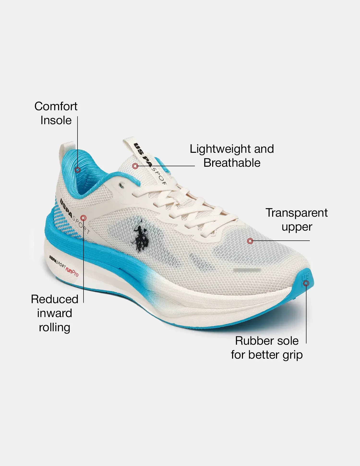Men Werner USPA Sport Runpro Running Shoes - Image 9