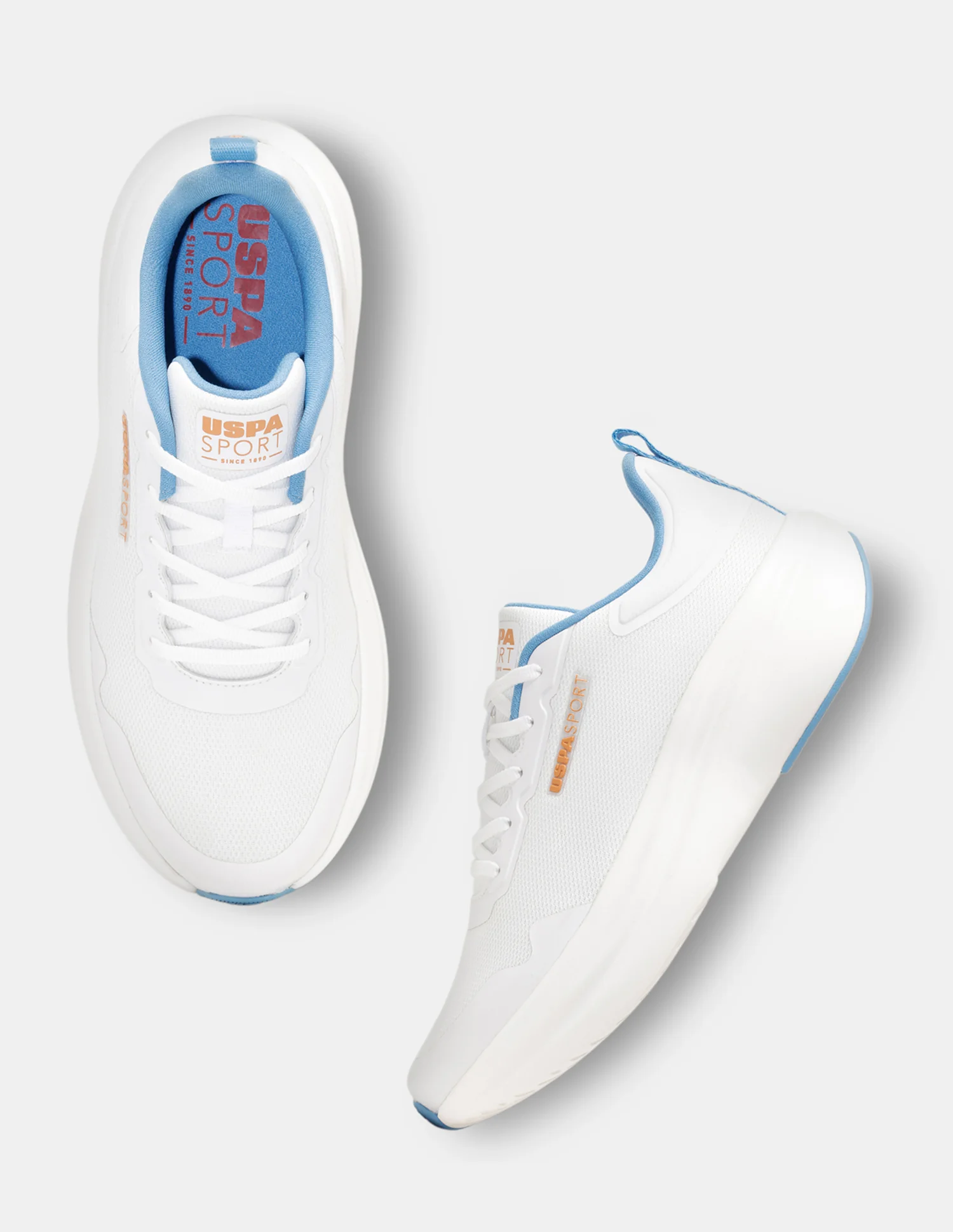 Men White Blaze Uspa Sport Sneakers - Image 2
