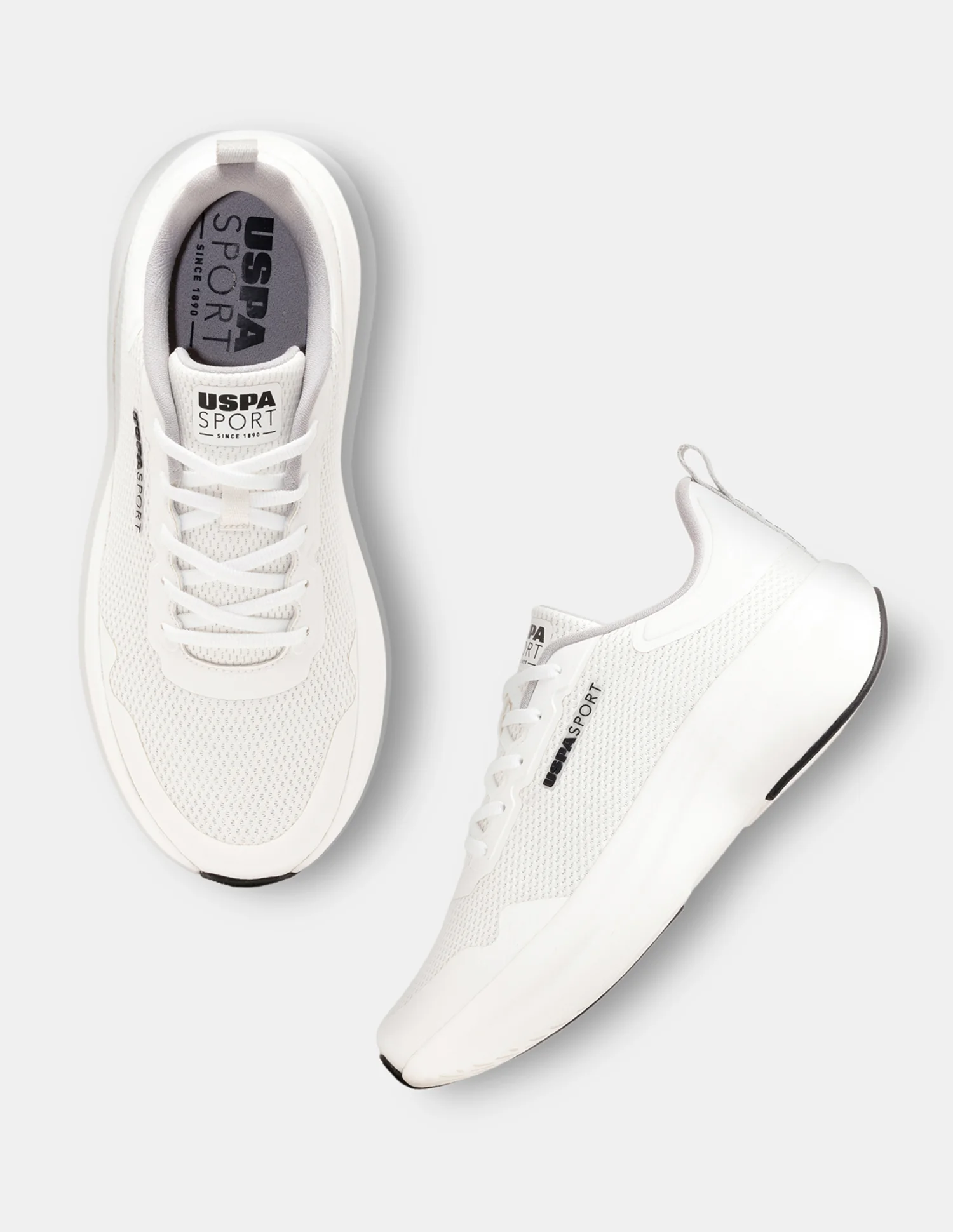 Men White Blaze Uspa Sport Sneakers - Image 2