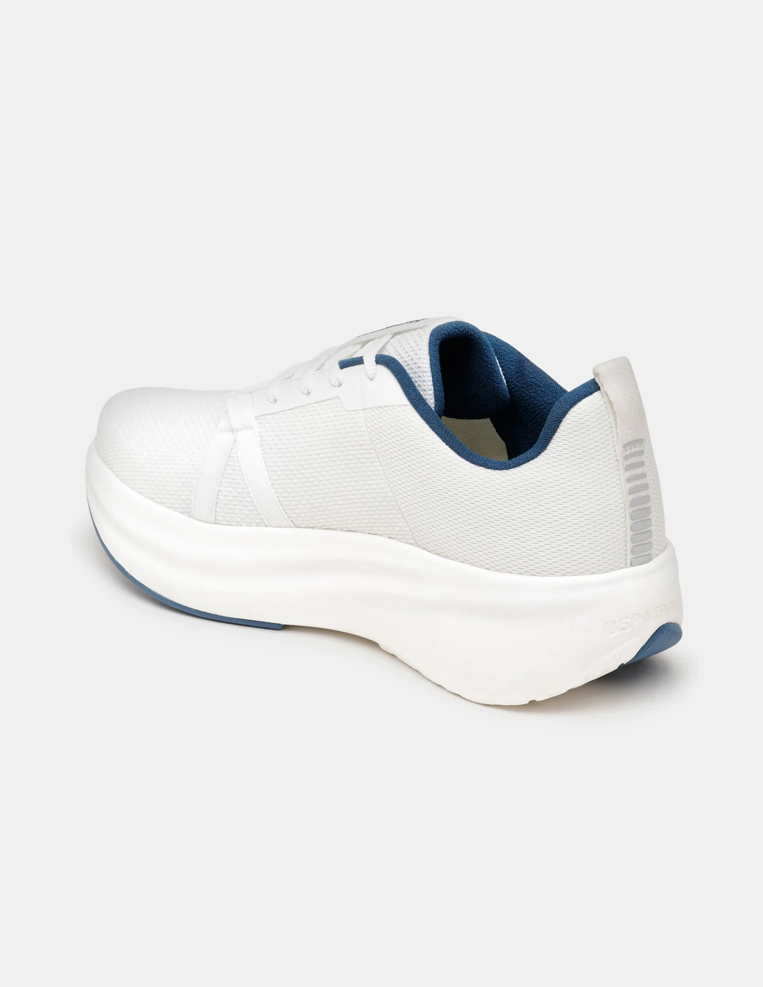 Men White Lance Uspa Sport Sneakers - Image 5