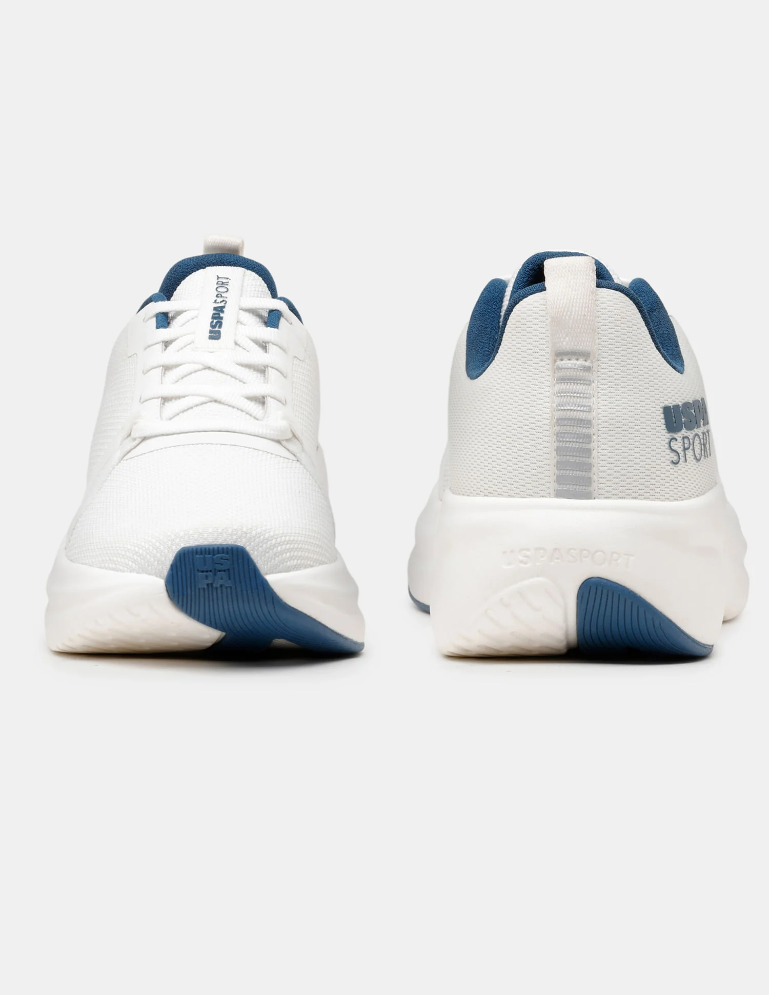 Men White Lance Uspa Sport Sneakers - Image 8