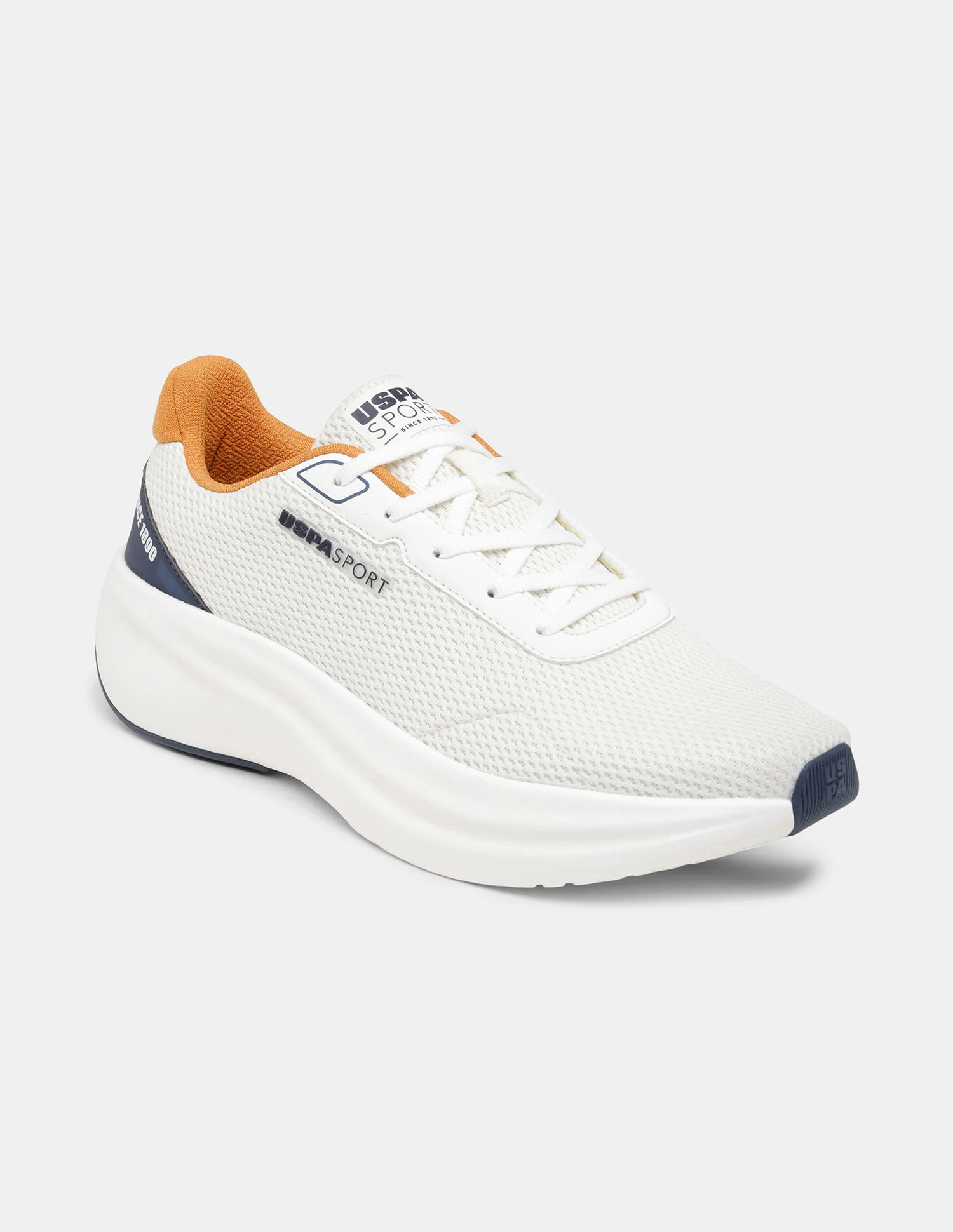 Men White Ryder Uspa Sport Sneakers - Image 2