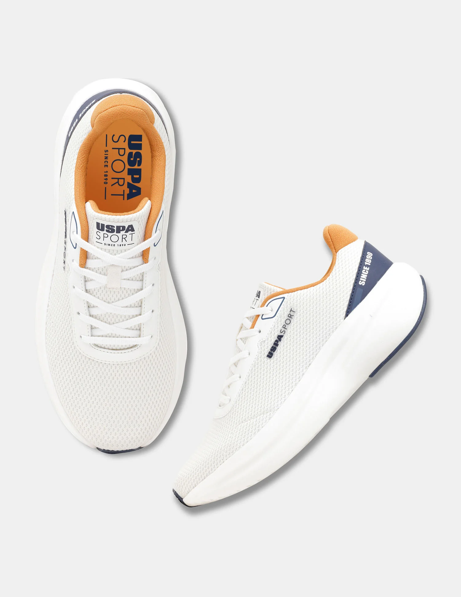 Men White Ryder Uspa Sport Sneakers - Image 3