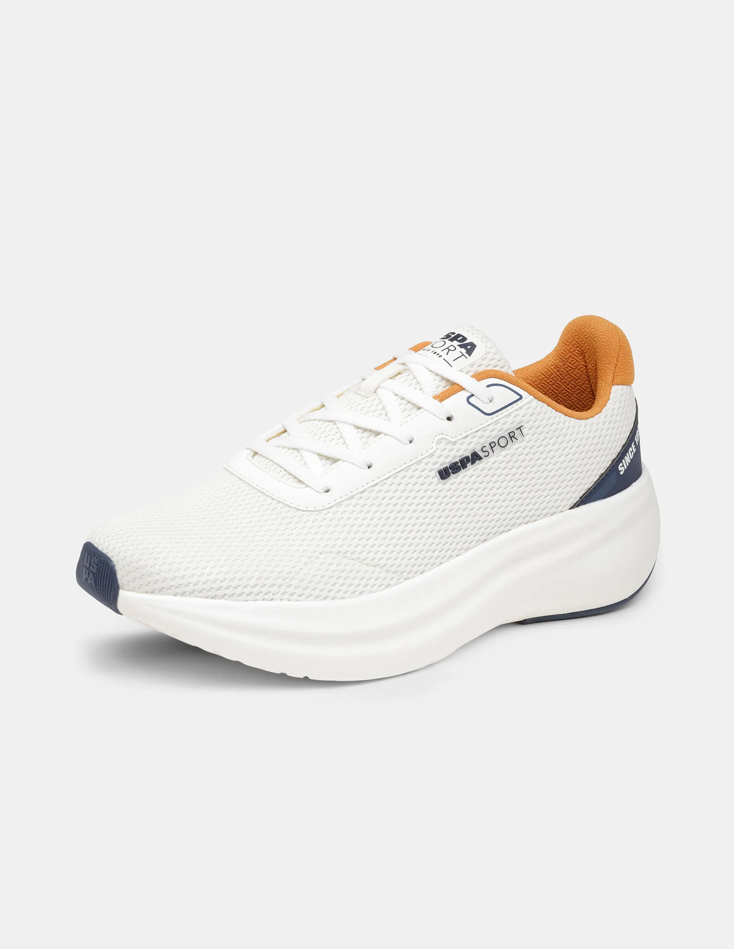 Men White Ryder Uspa Sport Sneakers - Image 7