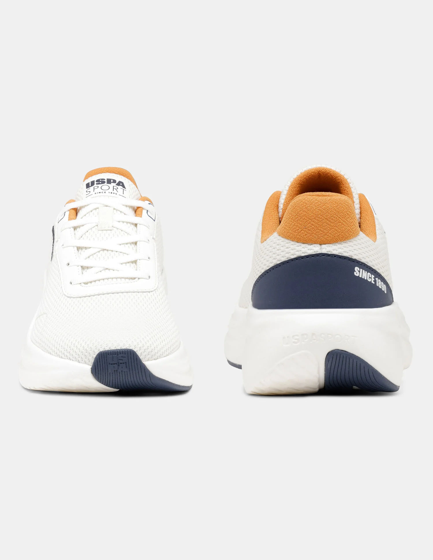 Men White Ryder Uspa Sport Sneakers - Image 8