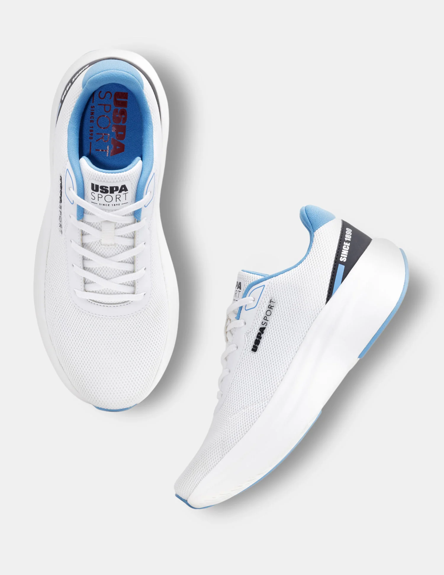Men White Ryder Uspa Sport Sneakers - Image 3