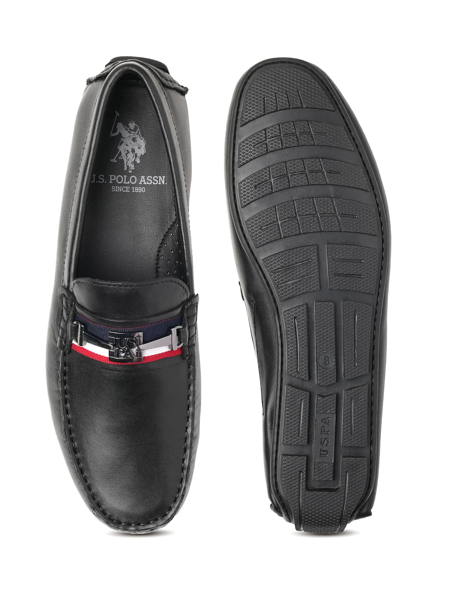 Metallic Logo Patra Slip-Ons Loafers - Image 5