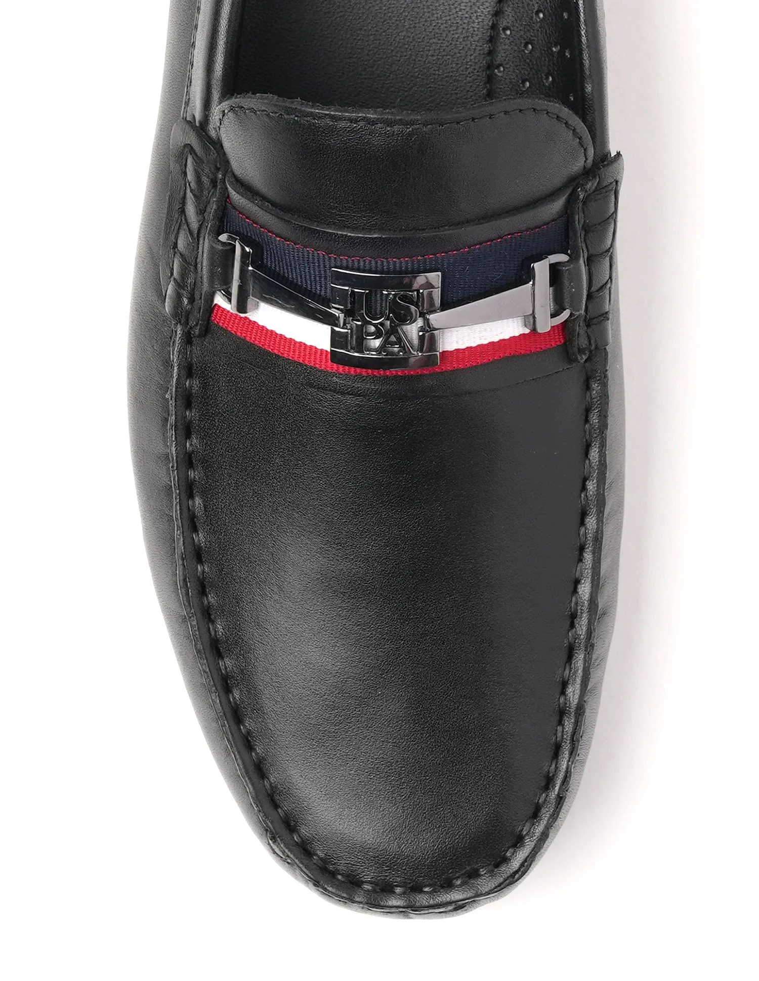 Metallic Logo Patra Slip-Ons Loafers - Image 7