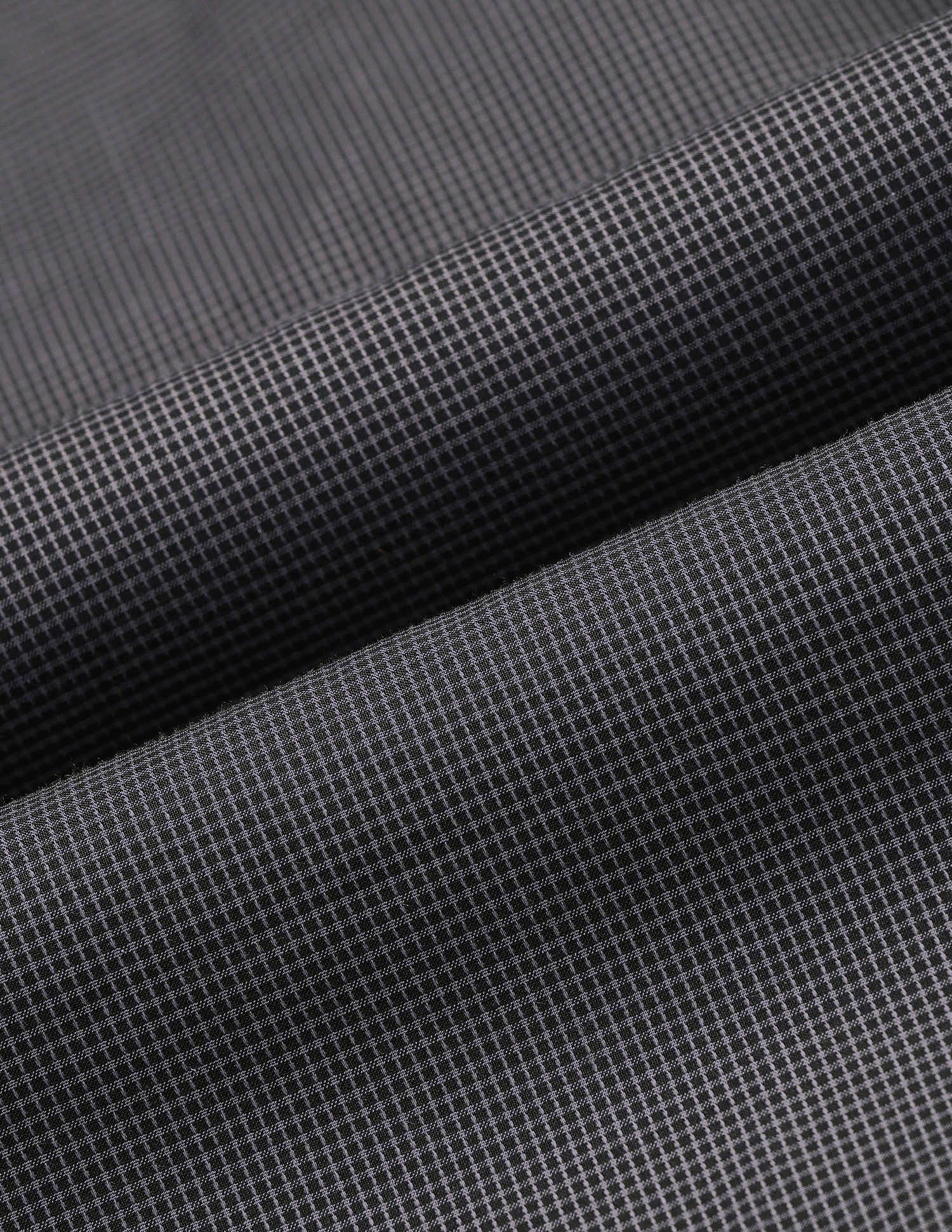Micro Checked Black & Gold Shirt - Image 2