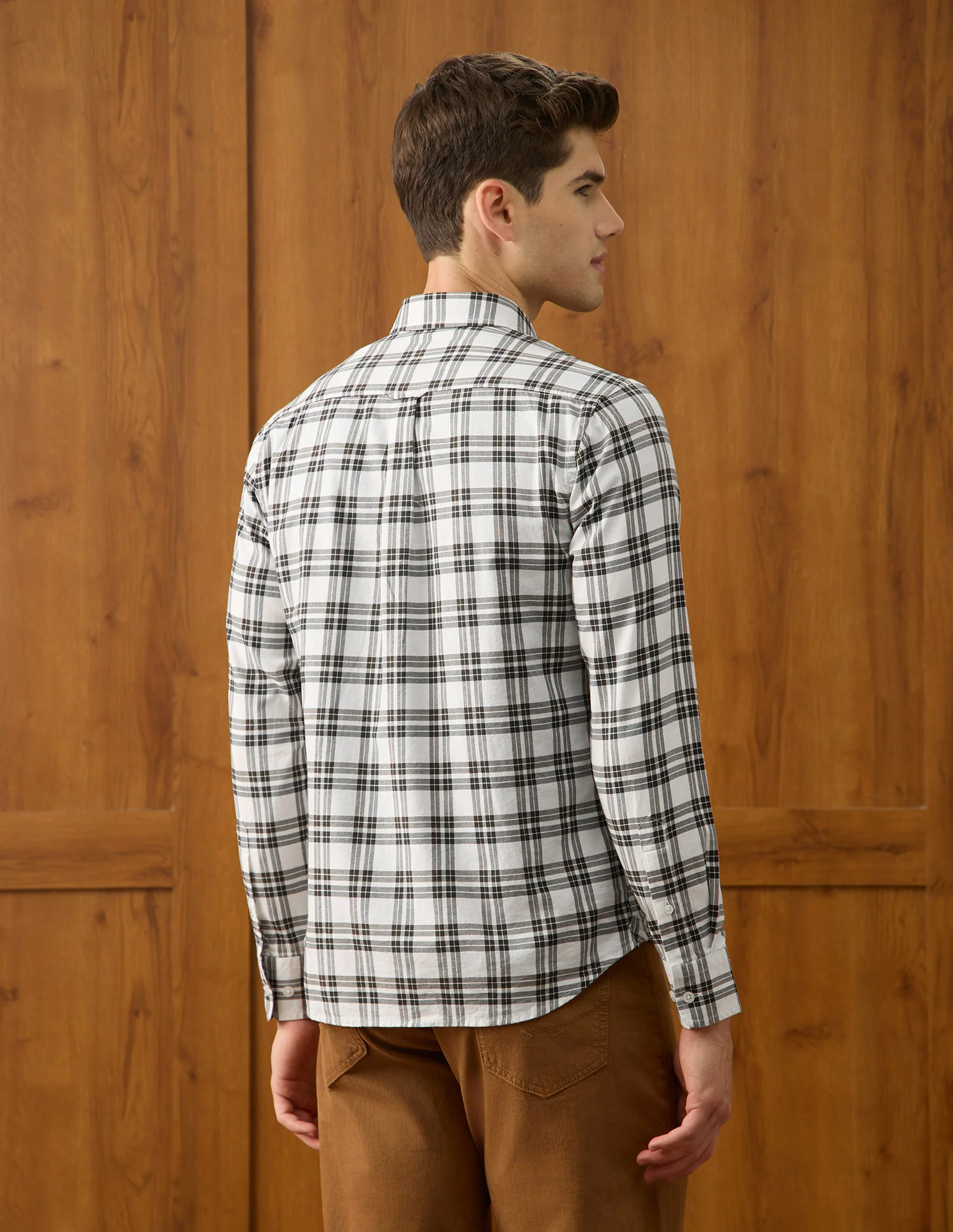 Micro Checked Regular Fit Shirt - Image 5