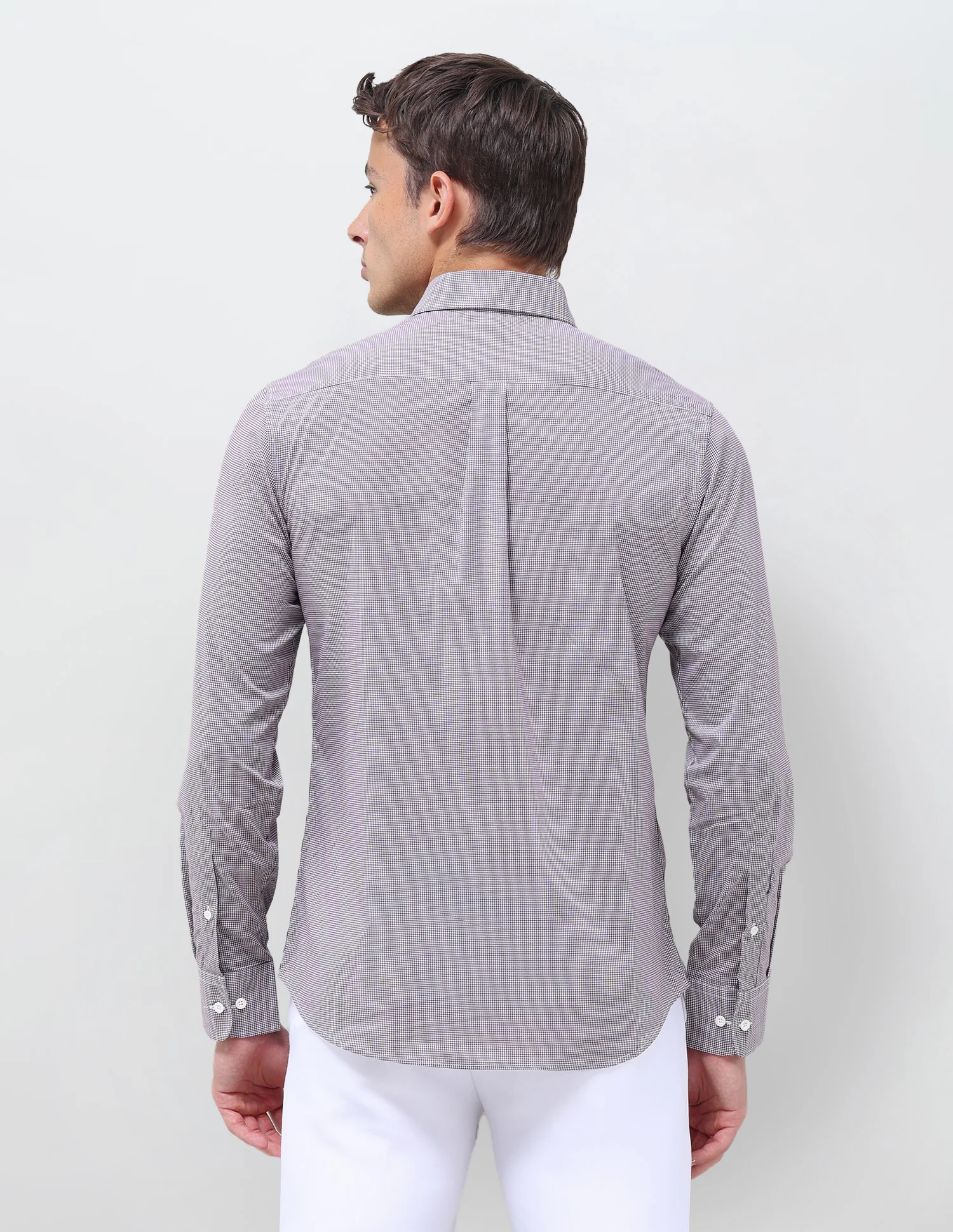 Micro Checked Regular Fit Shirt - Image 5
