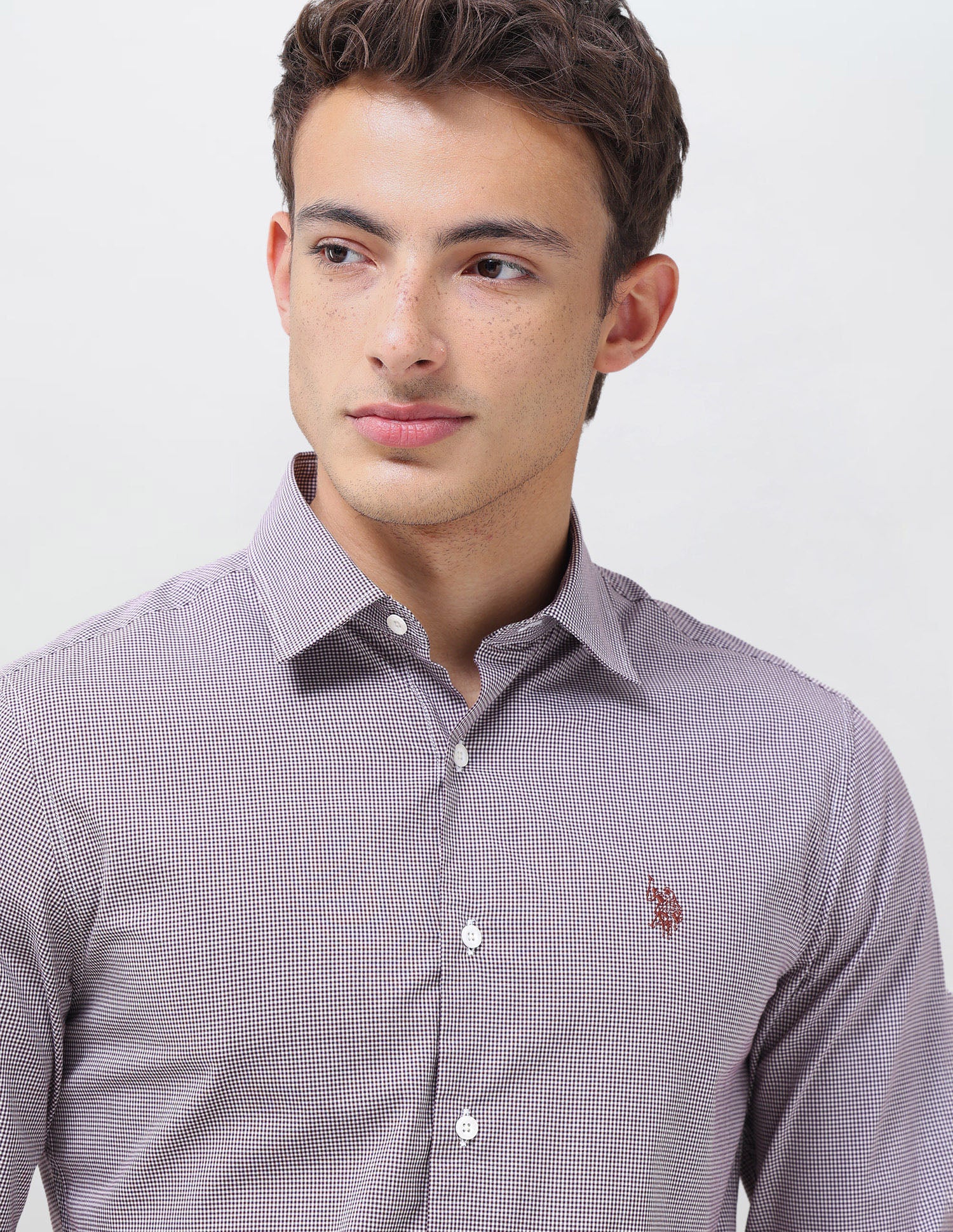 Micro Checked Regular Fit Shirt - Image 7