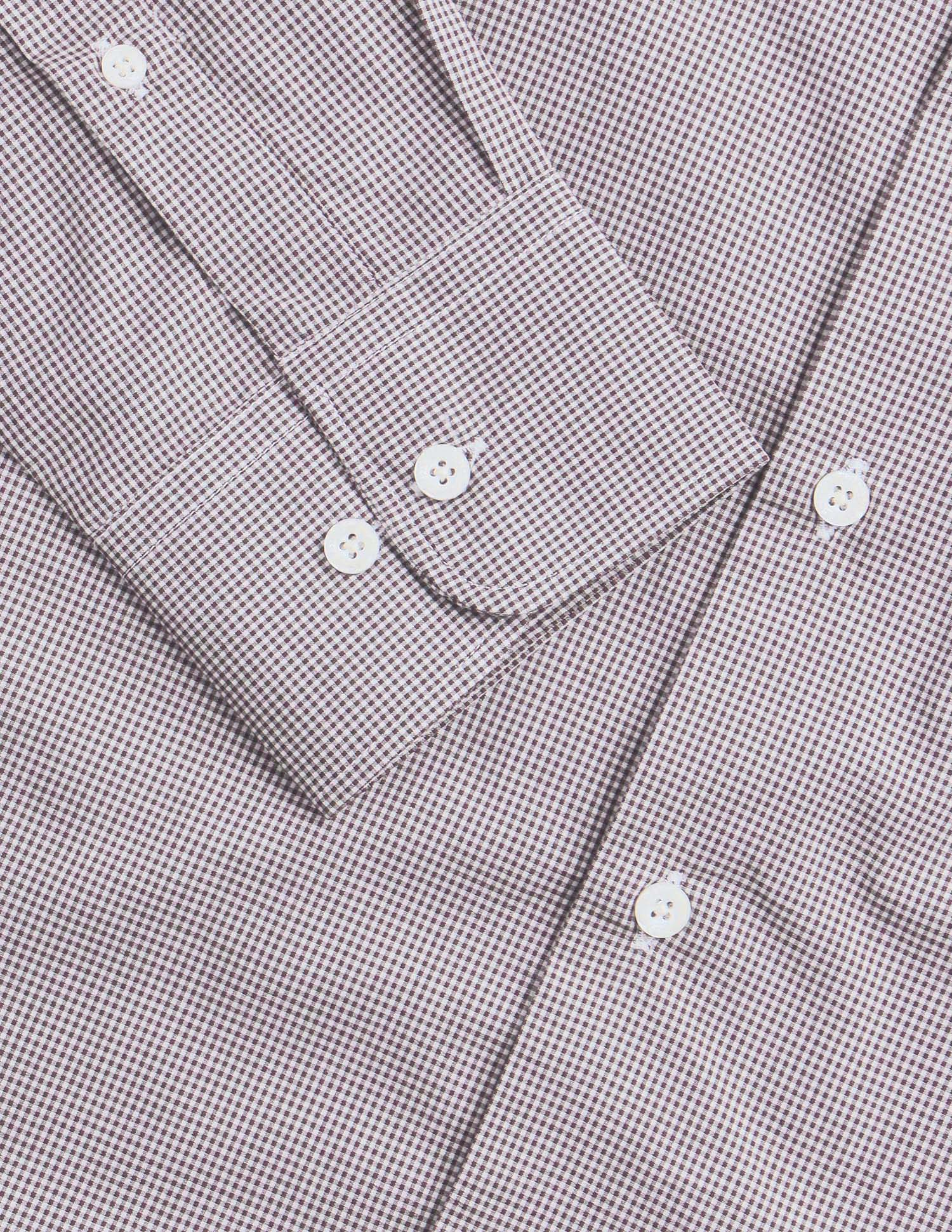 Micro Checked Regular Fit Shirt - Image 8