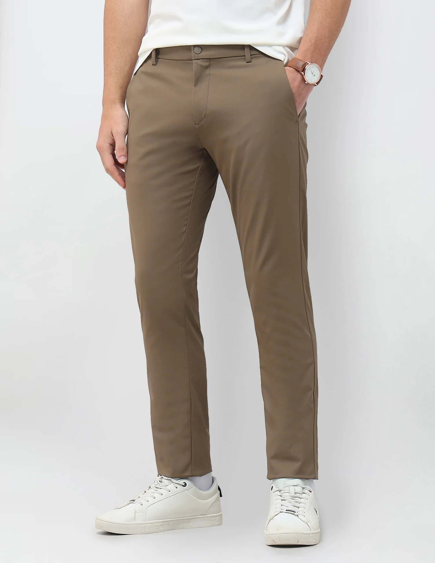 Mid Rise Austin Slim Fit Trousers