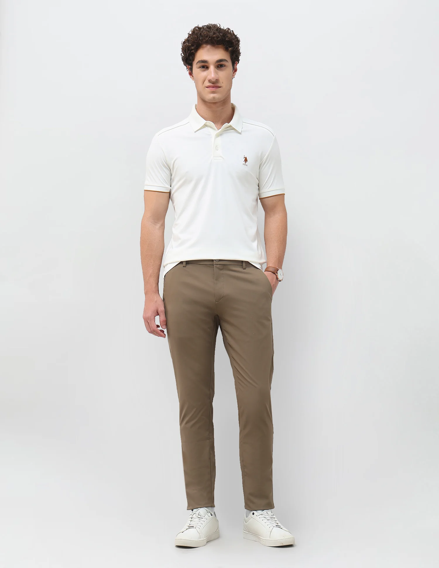 Mid Rise Austin Slim Fit Trousers - Image 3