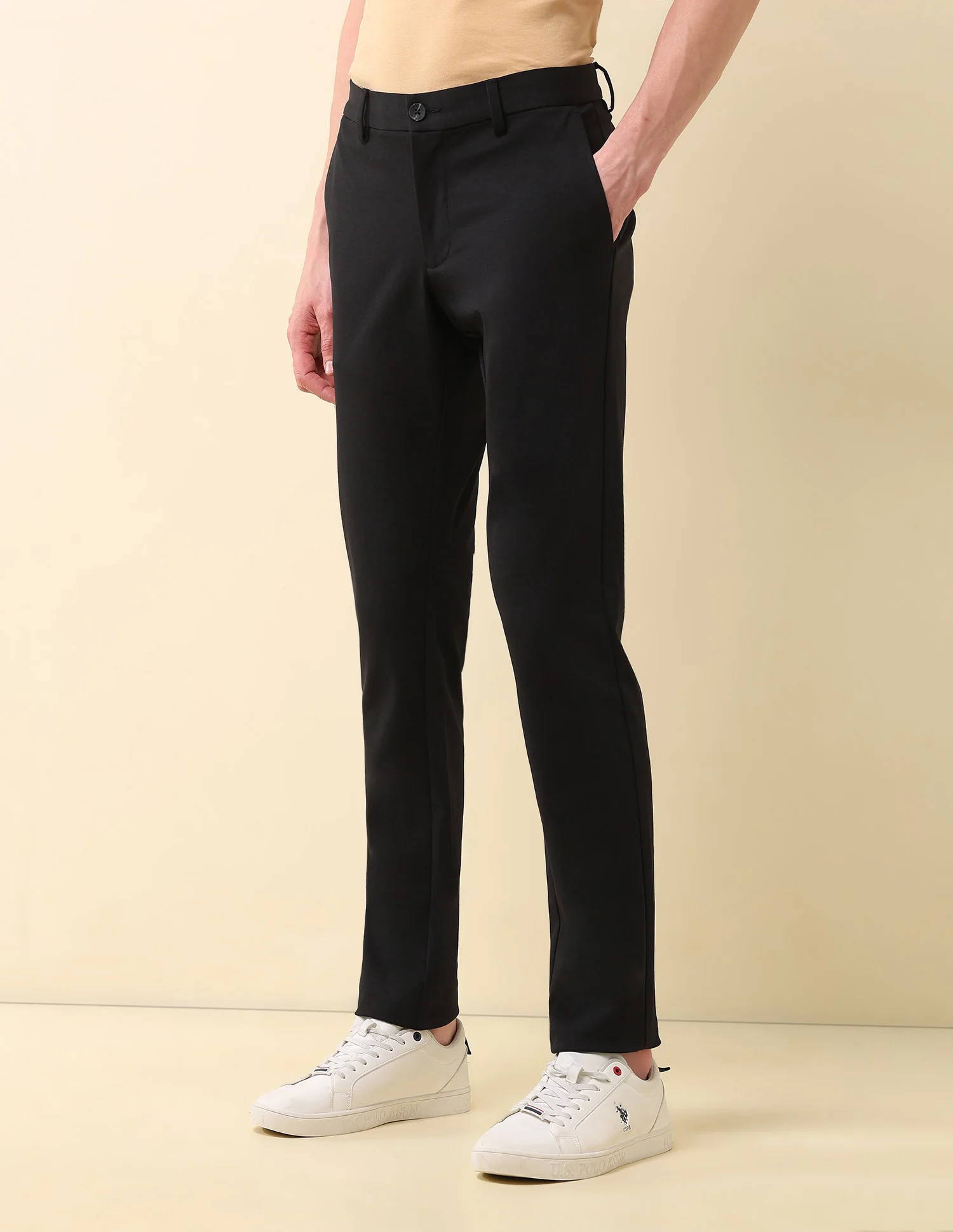 Mid Rise Austin Slim Fit Trousers - Image 4